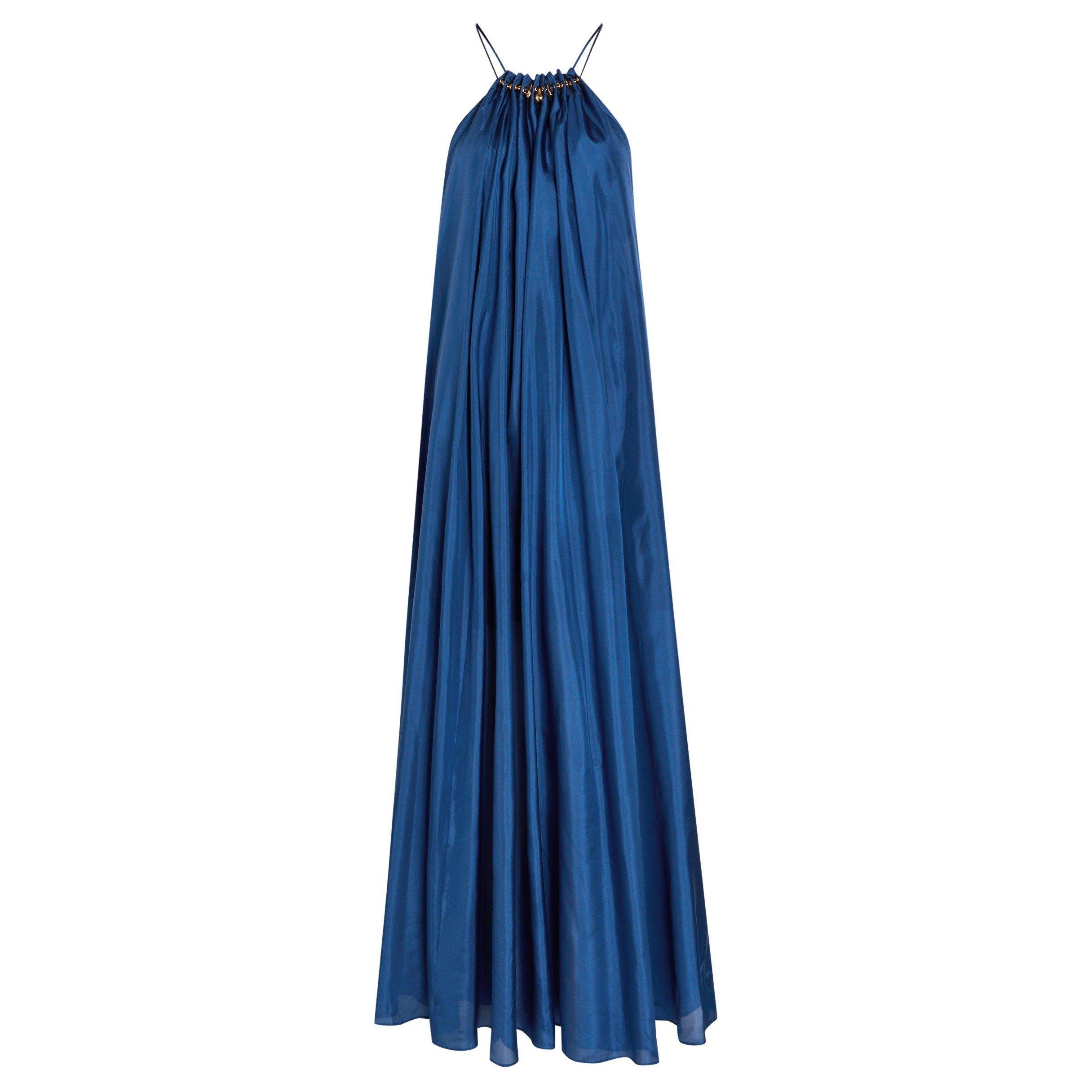 DARK BLUE - Zimmermann - Aster Gathered Bead Maxi