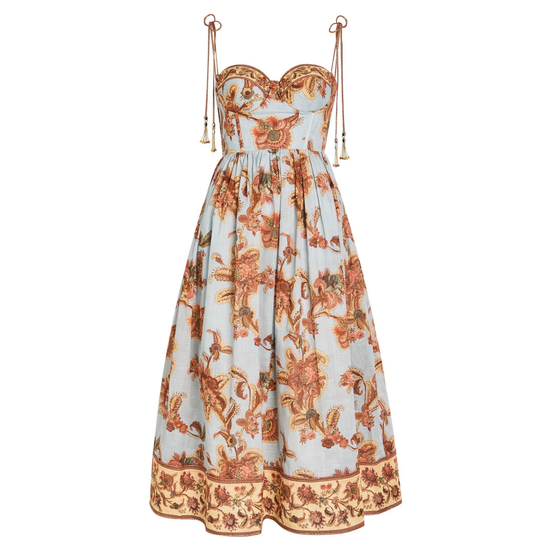 BLUE AND OTHER - Zimmermann - Aster Corset Midi Dress