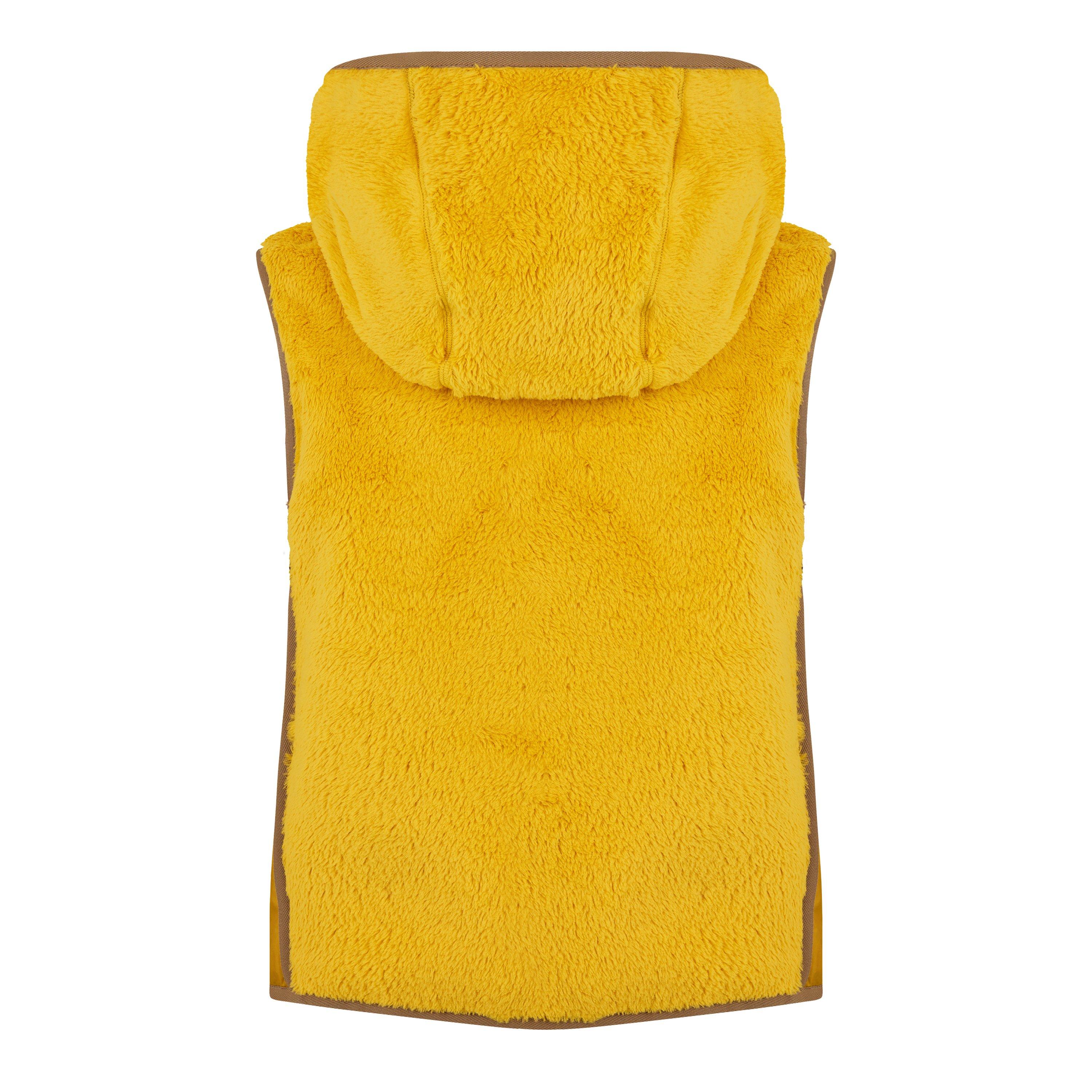 Yellow 13Q - Moncler Grenoble - Women's Fleece Hooded Zip Sleeveless Gilet - 6
