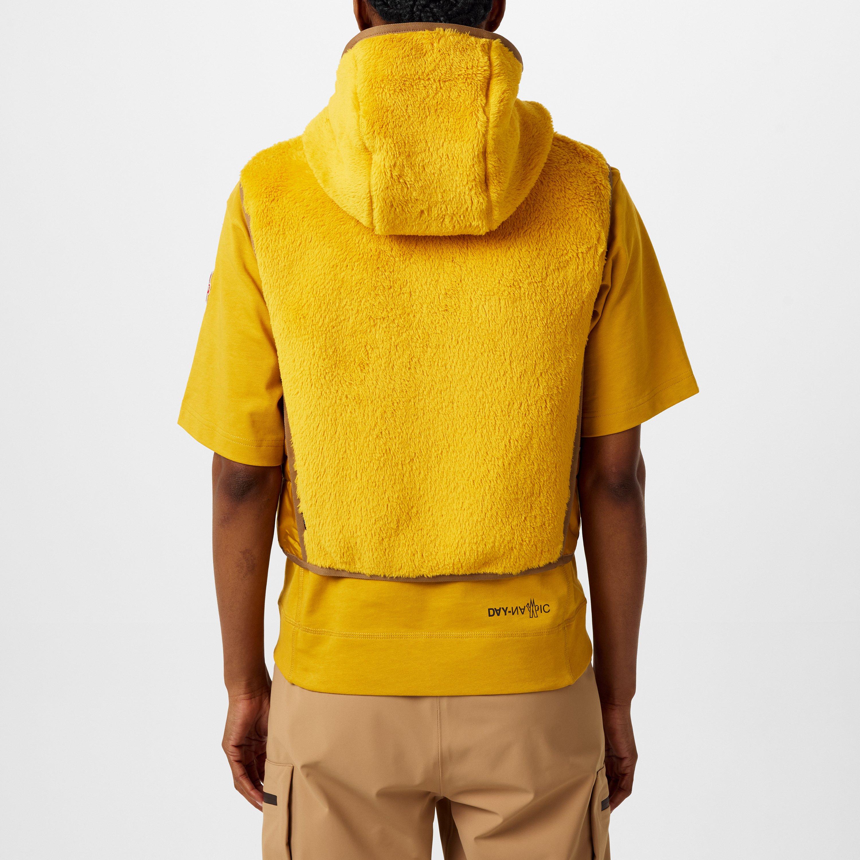 Yellow 13Q - Moncler Grenoble - Women's Fleece Hooded Zip Sleeveless Gilet - 3