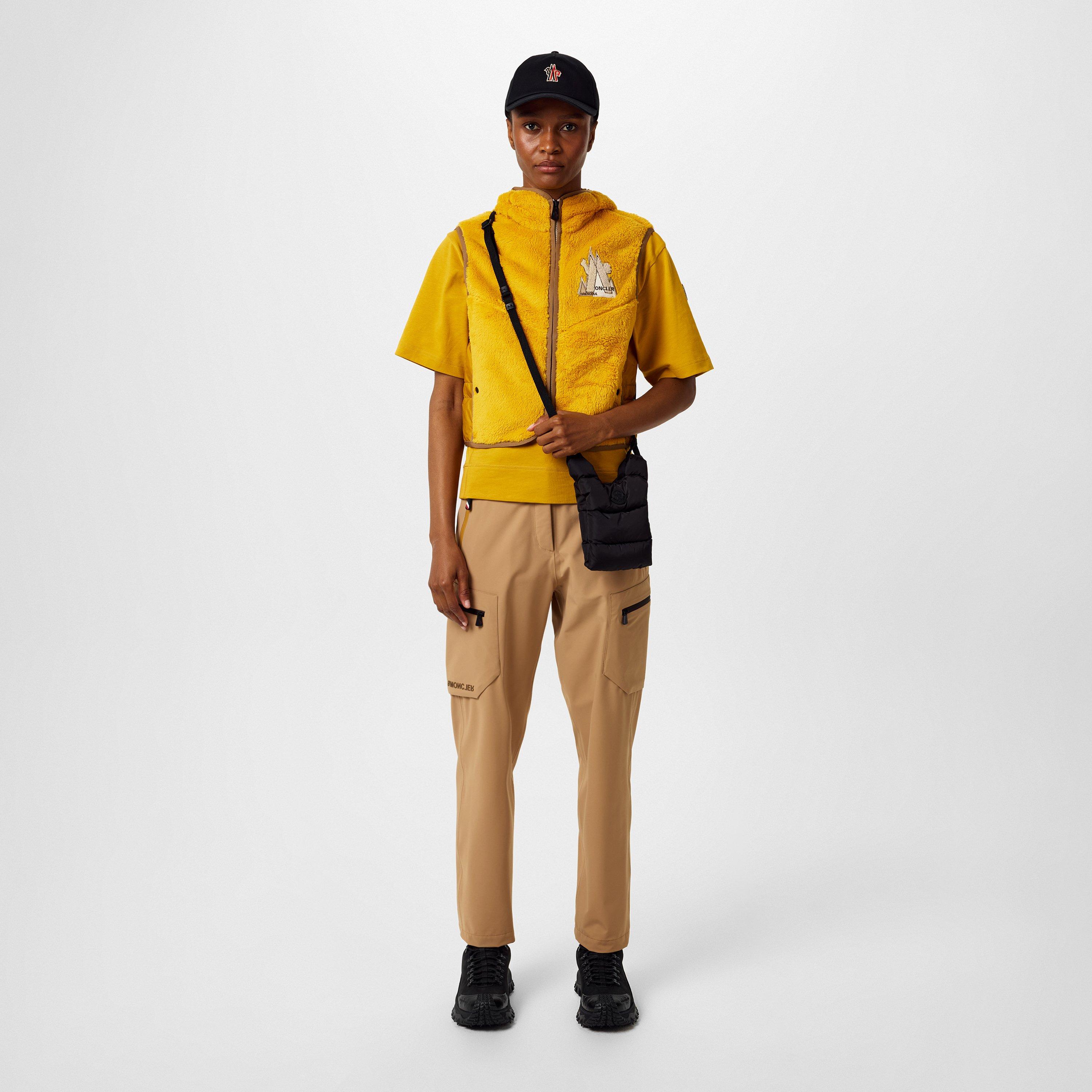 Yellow 13Q - Moncler Grenoble - Women's Fleece Hooded Zip Sleeveless Gilet - 4