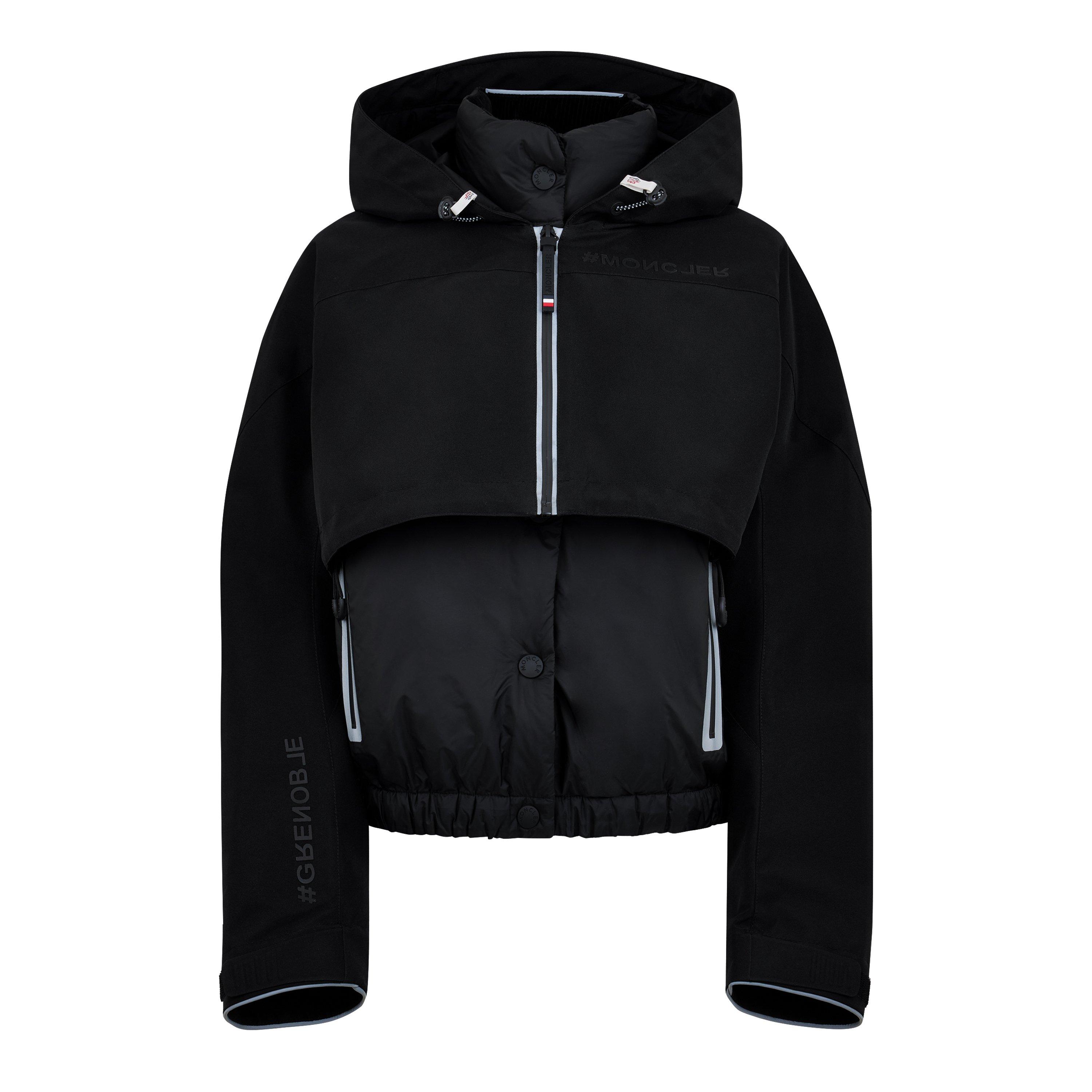 Black P99 - Moncler Grenoble - Women's Fouly Waterproof Windproof Long Sleeve Hooded Half Zip Hybrid Jacket - 5