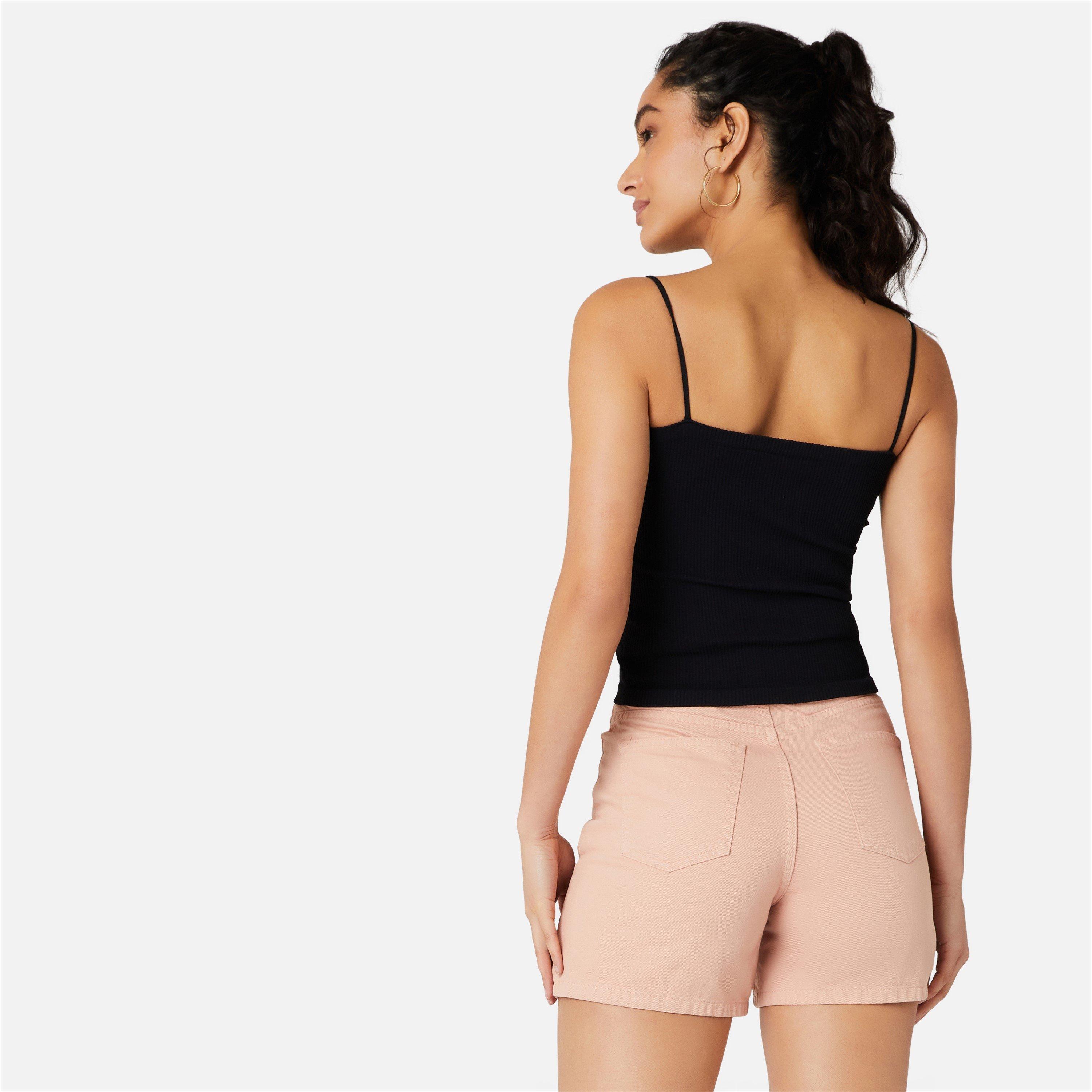 Black - Miso - Rib Bandeau Top - 2
