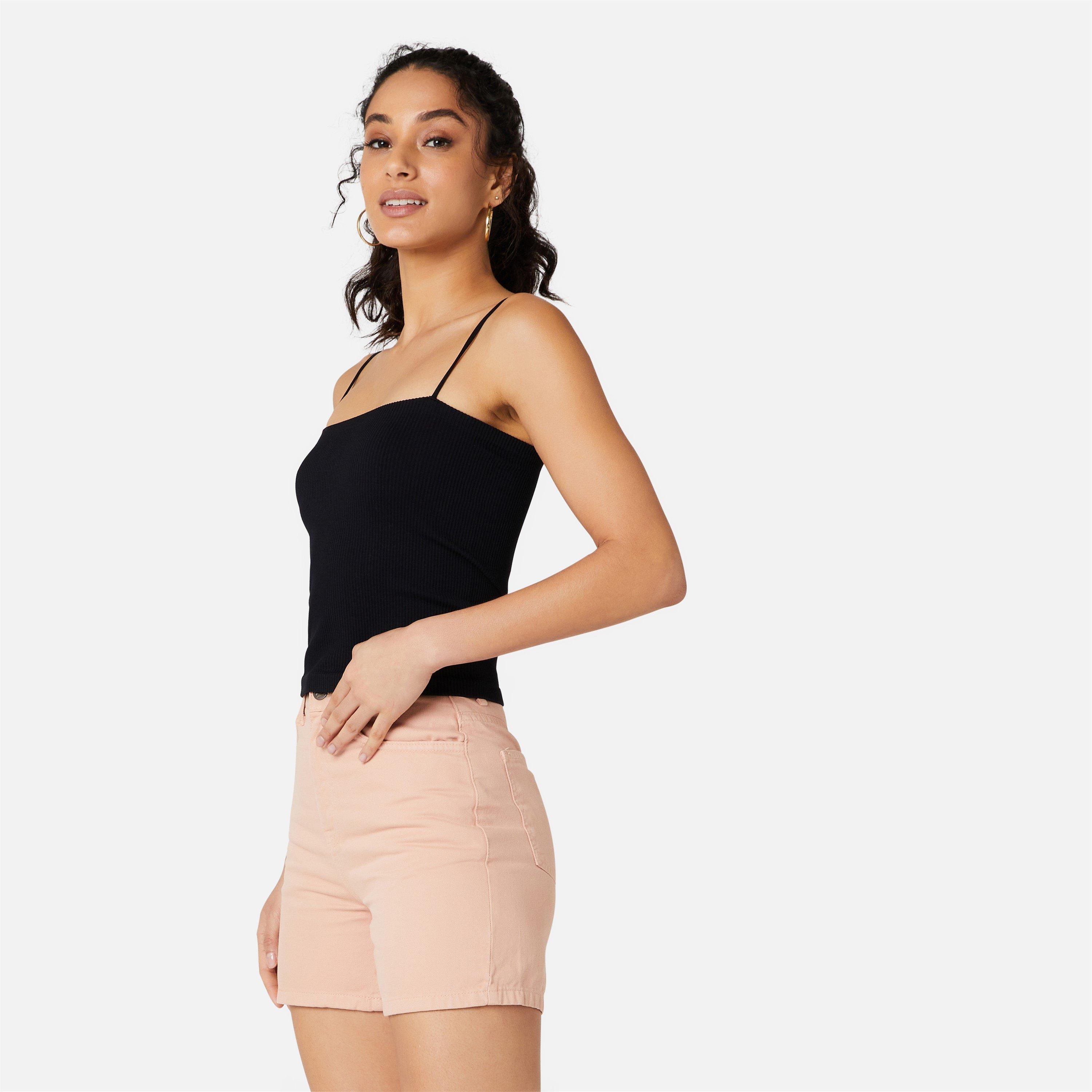 Black - Miso - Rib Bandeau Top - 3