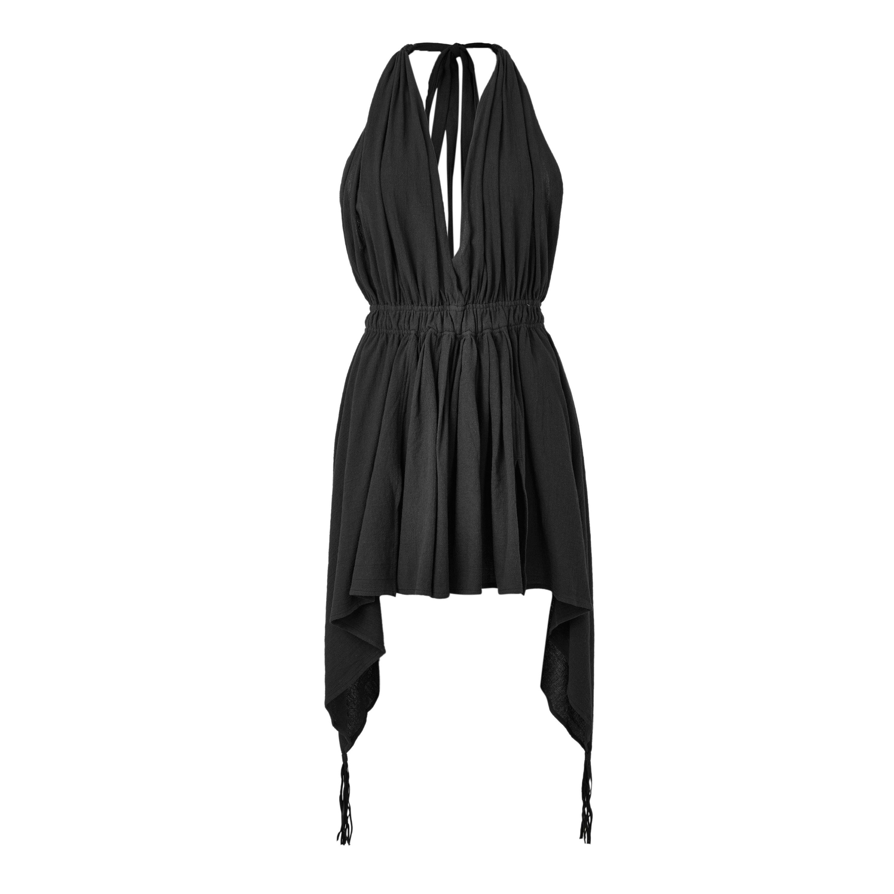 BLACK - Caravana - ARTISANAL COTTON DRESS W - 1