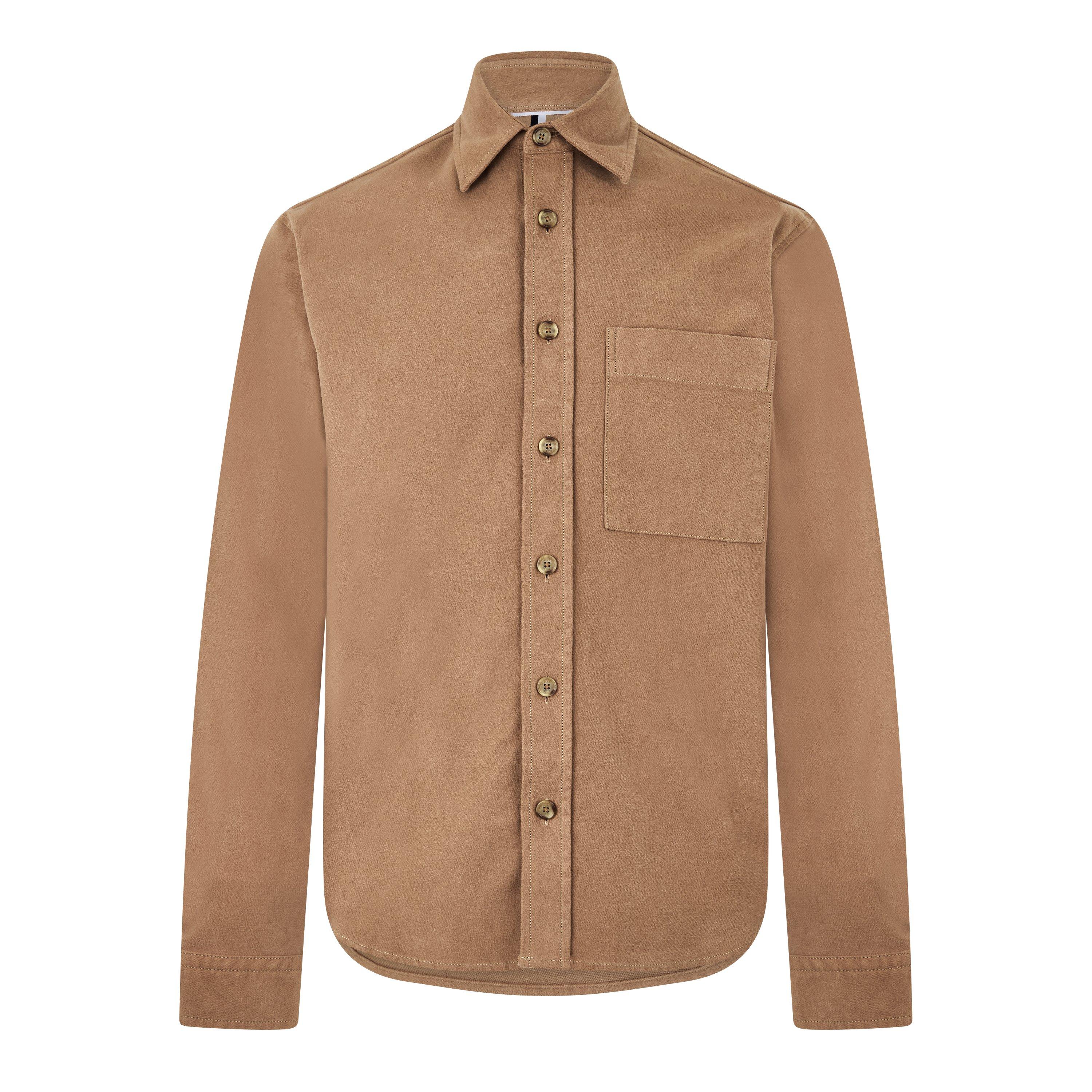 Open Beige 282 - Boss - Men's C-Owen Tailored Fit Overshirt - 1