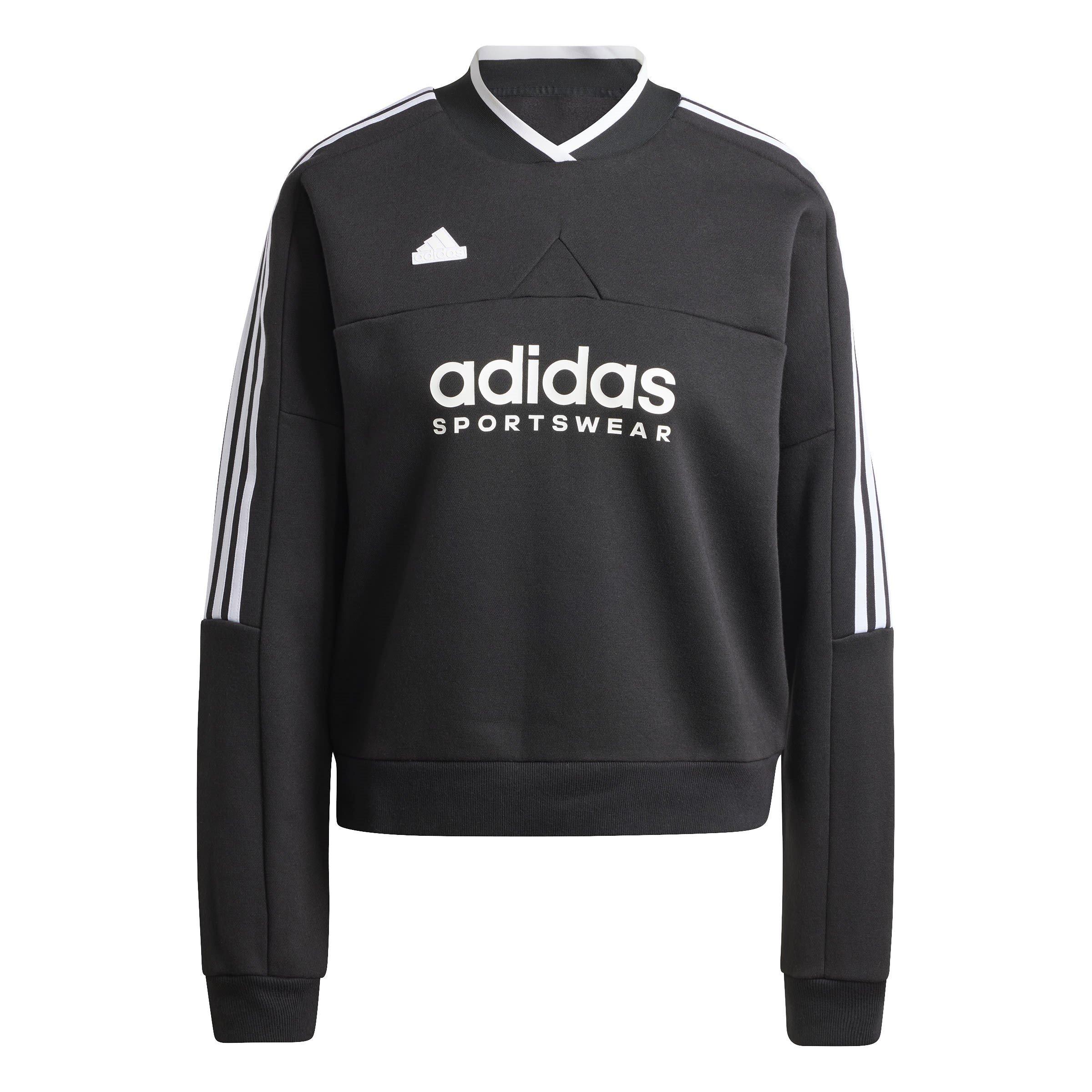 Black - adidas - Tiro Cut 3-Stripes Fleece Sweatshirt Womens - 1