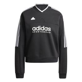 adidas Tiro Cut 3 Stripes Fleece Sweatshirt Womens