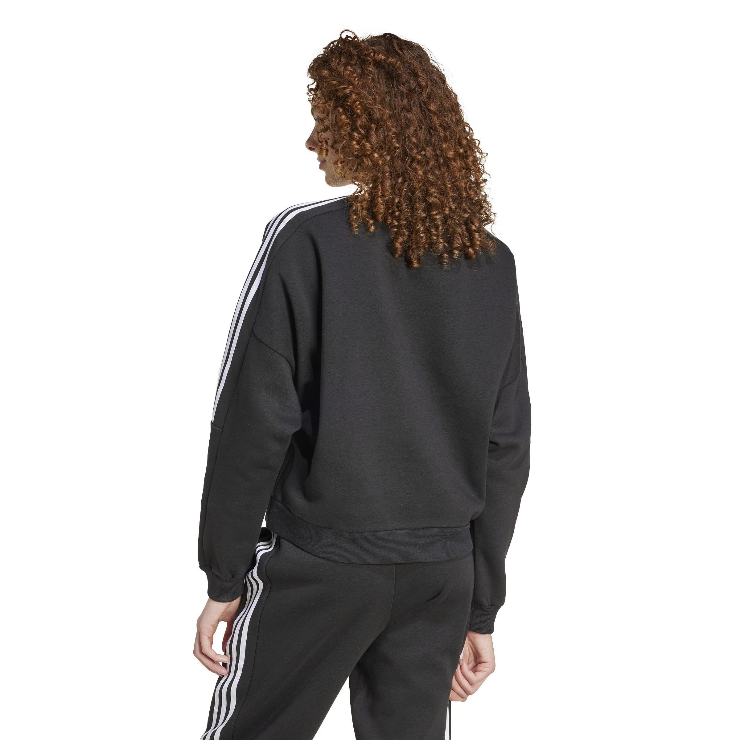 Black - adidas - Tiro Cut 3-Stripes Fleece Sweatshirt Womens - 3