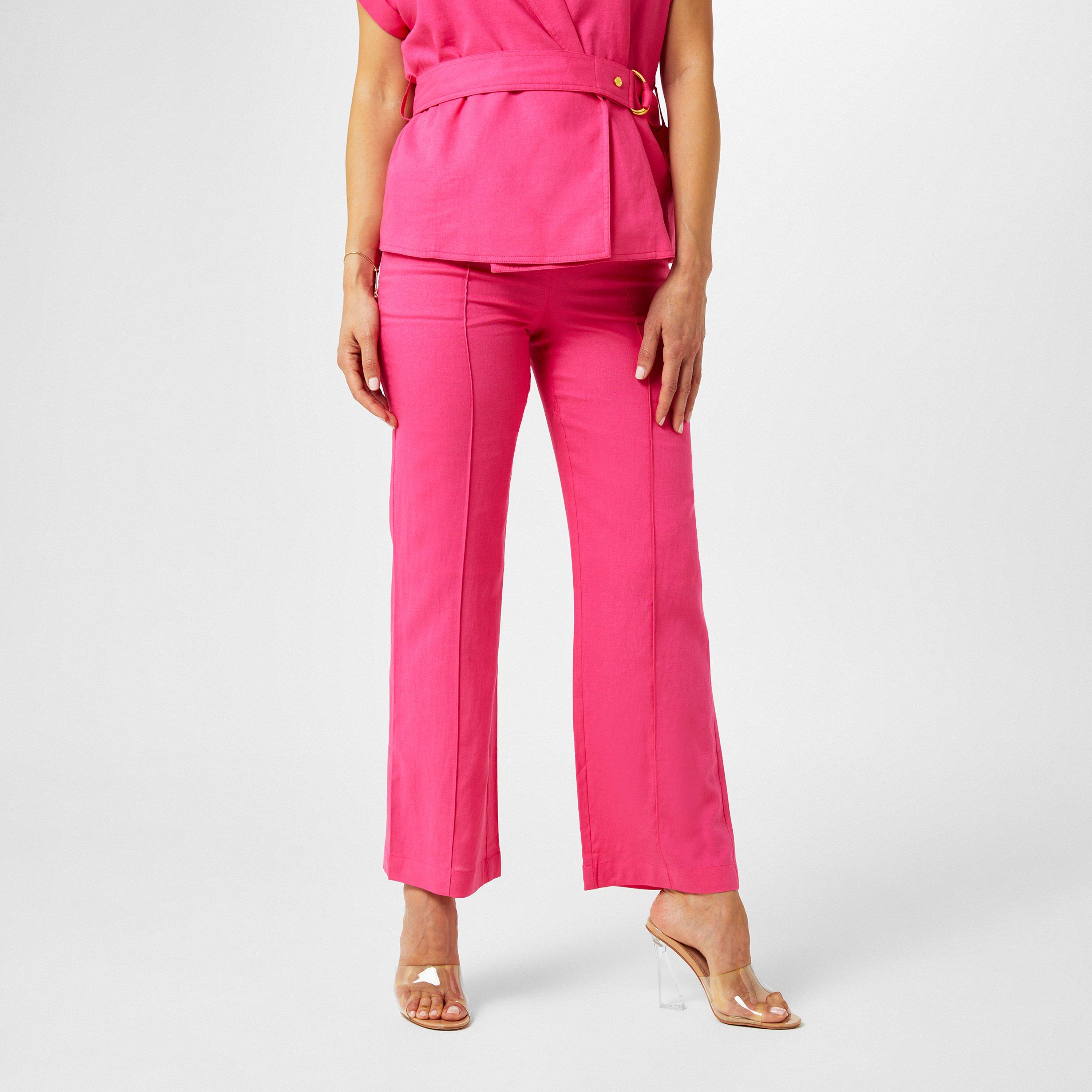Pink - Biba - Linen Trouser - 1
