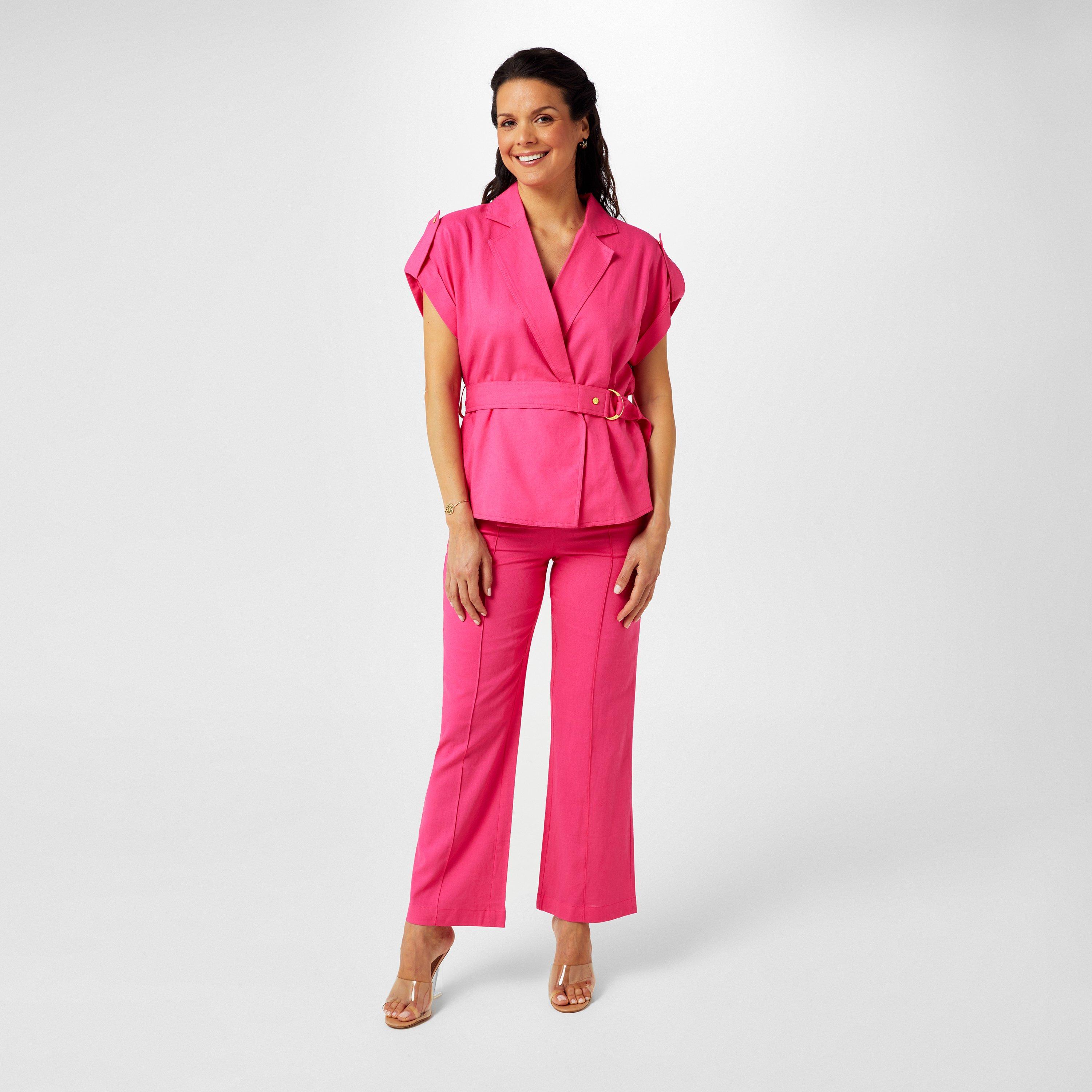 Pink - Biba - Biba Linen Trouser - 4