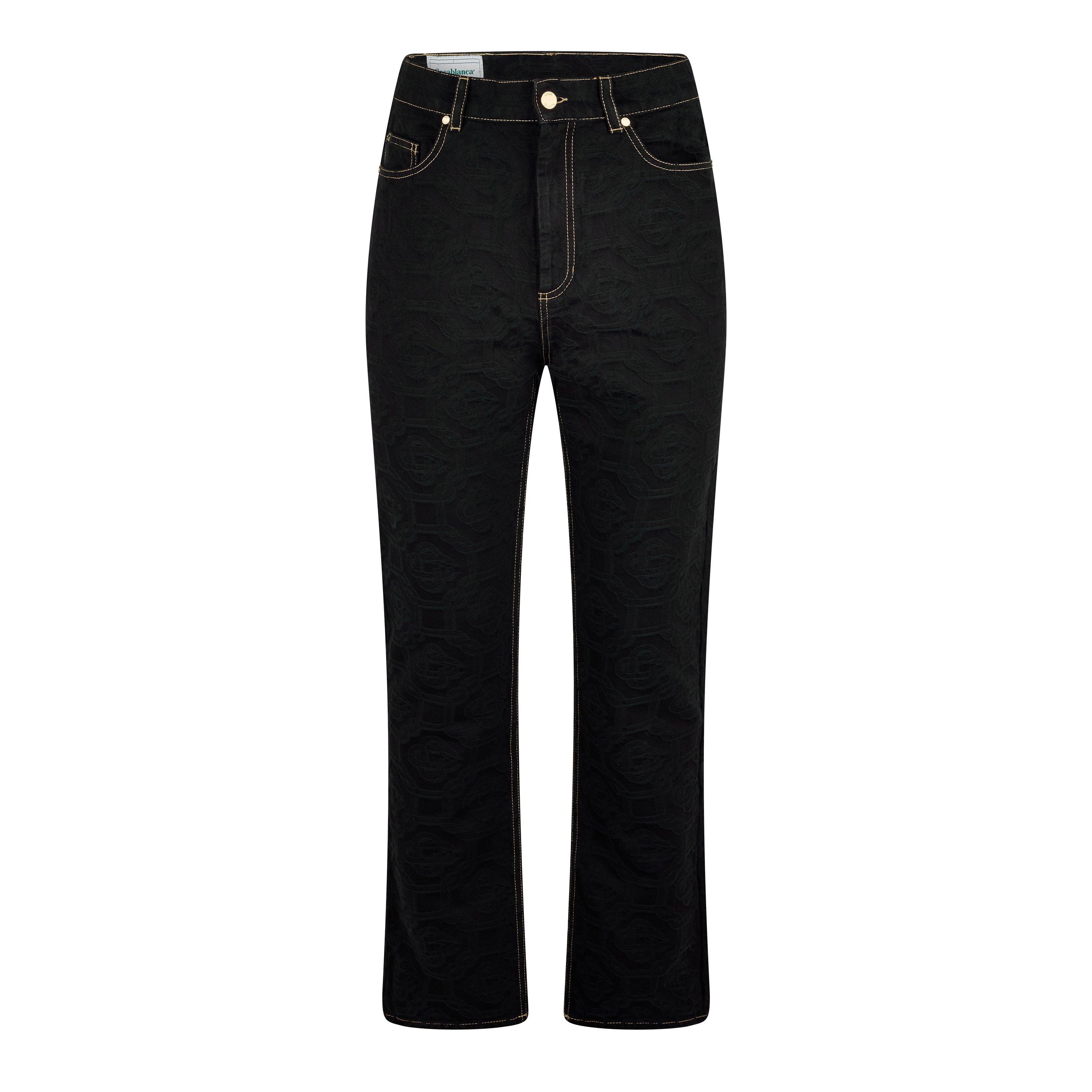 Black - Casablanca - Jacquard Monogram Jeans - 5