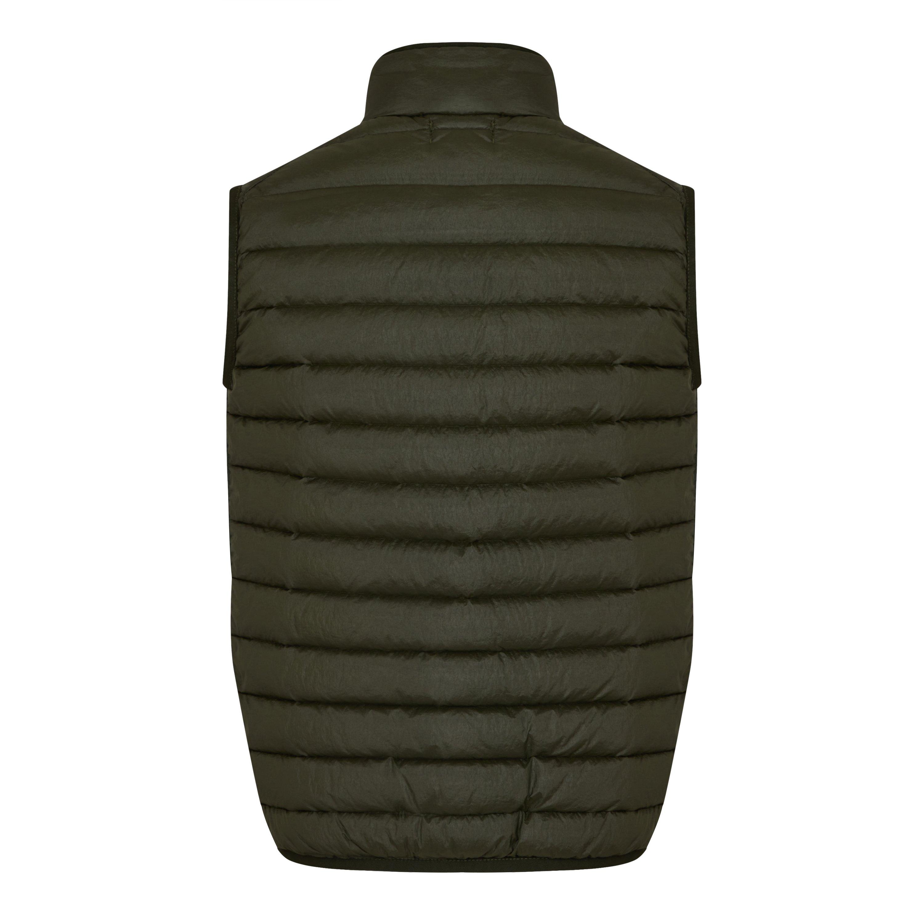 Olive V0058 - Stone Island - Kids' Loom Woven Down Sleeveless Zip Gilet - 2