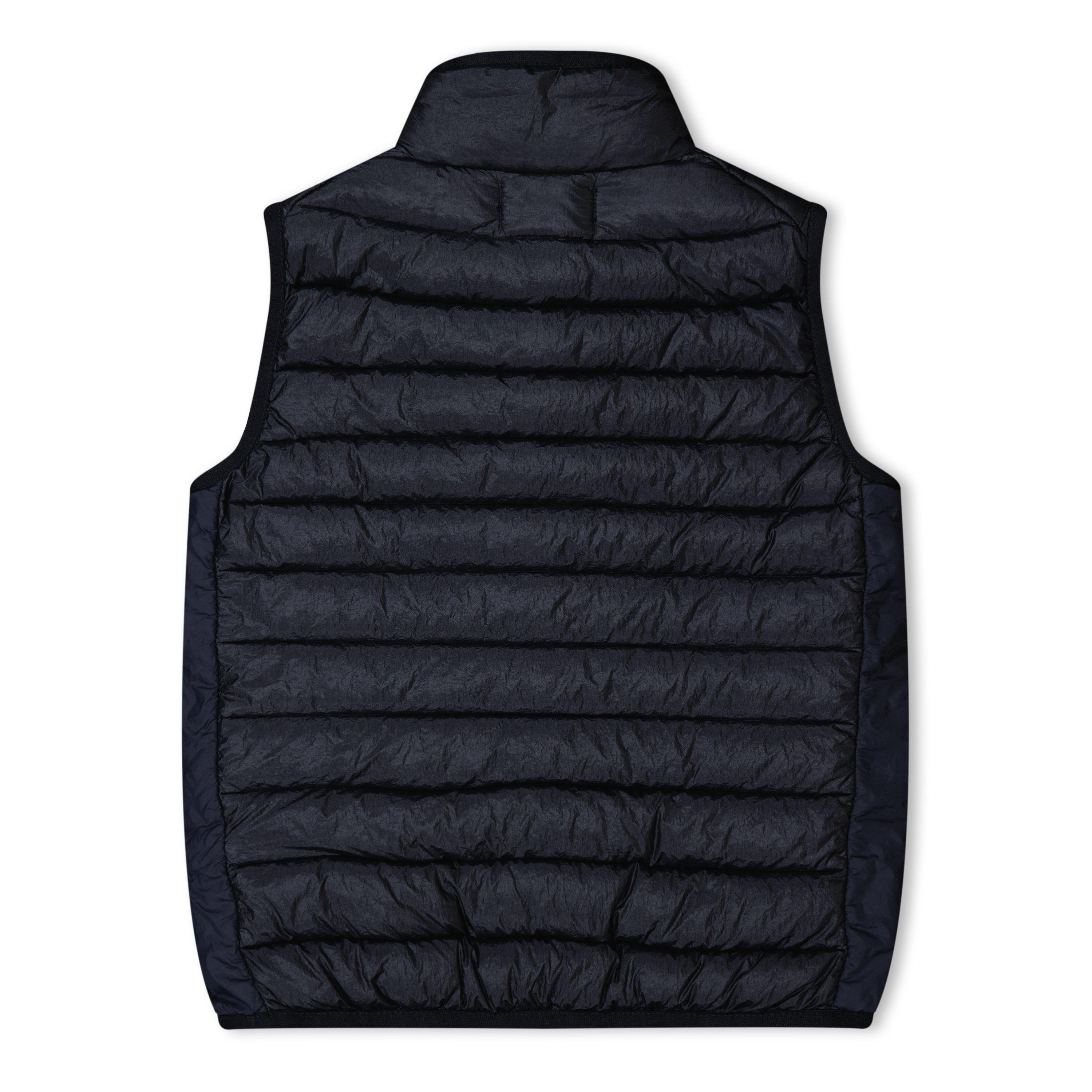 Navy V0020 - Stone Island - Kids' Loom Woven Down Sleeveless Zip Gilet - 2