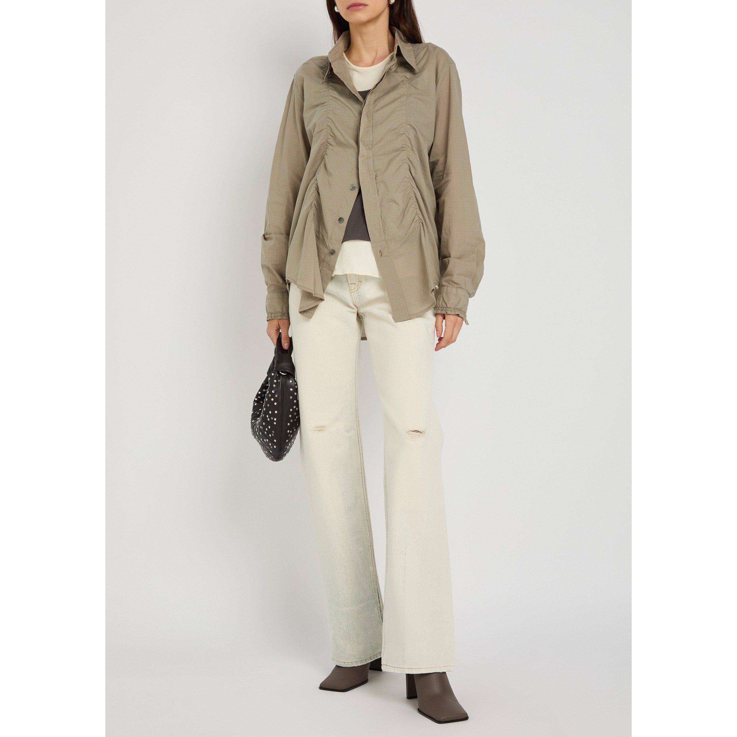 GREY - Our Legacy - Women's Jumble Check Long-Sleeve Cotton Shirt - 5