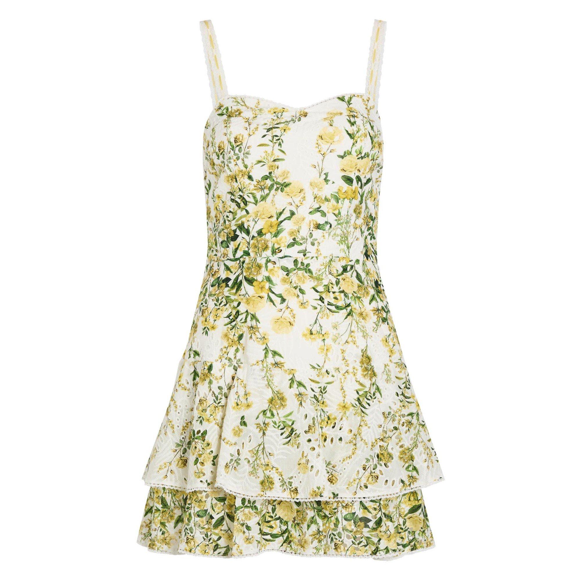 MULTICOLOURED - Alice And Olivia - SD Meredith Ruffle Flare Dress - 1