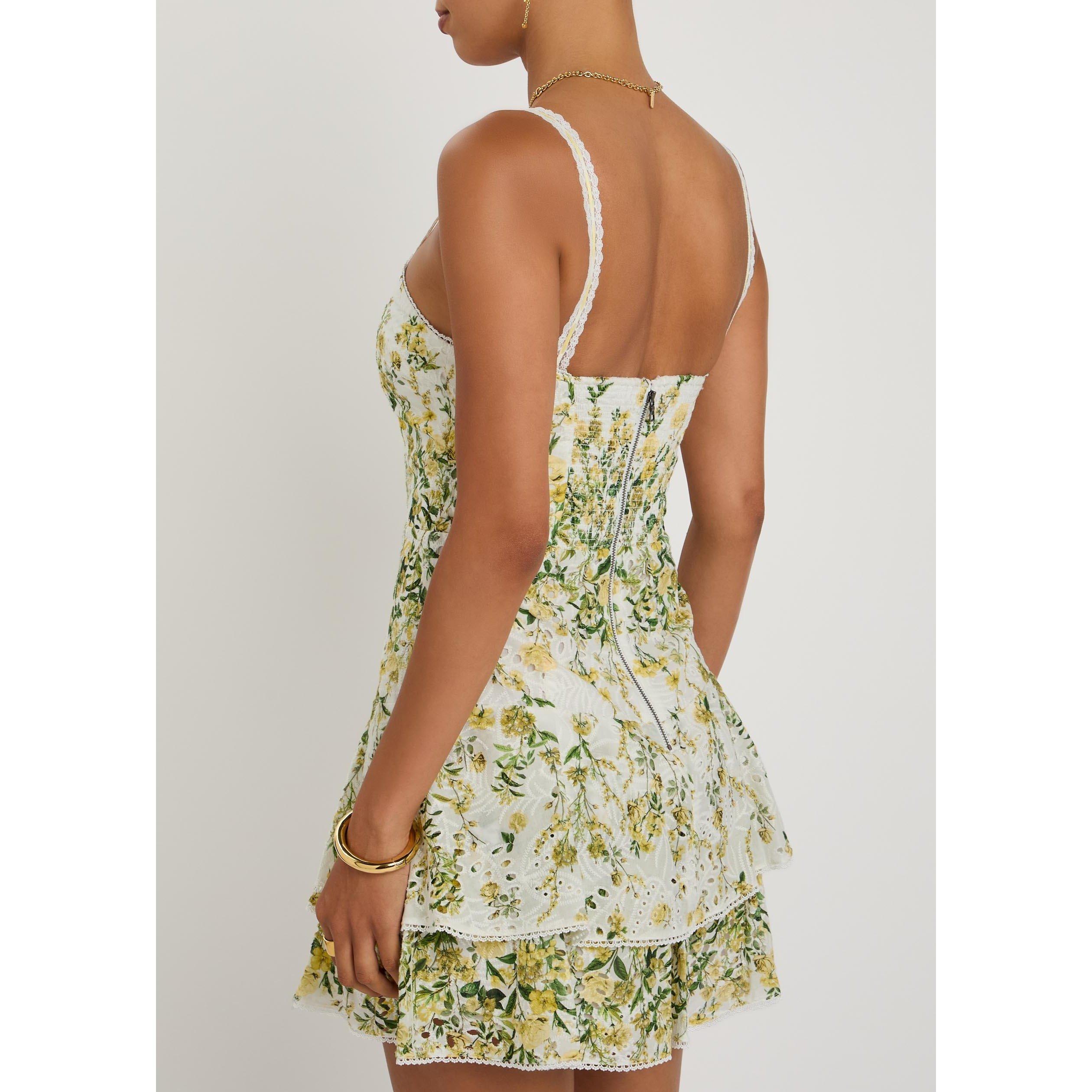 MULTICOLOURED - Alice And Olivia - SD Meredith Ruffle Flare Dress - 3