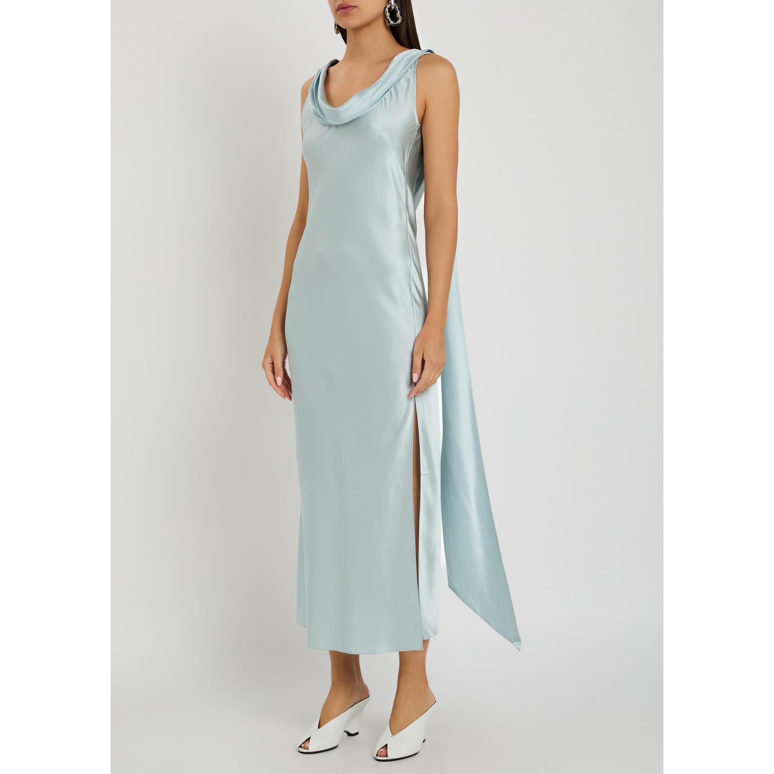 LIGHT BLUE - Acne Studios - SILK DRESS - 2