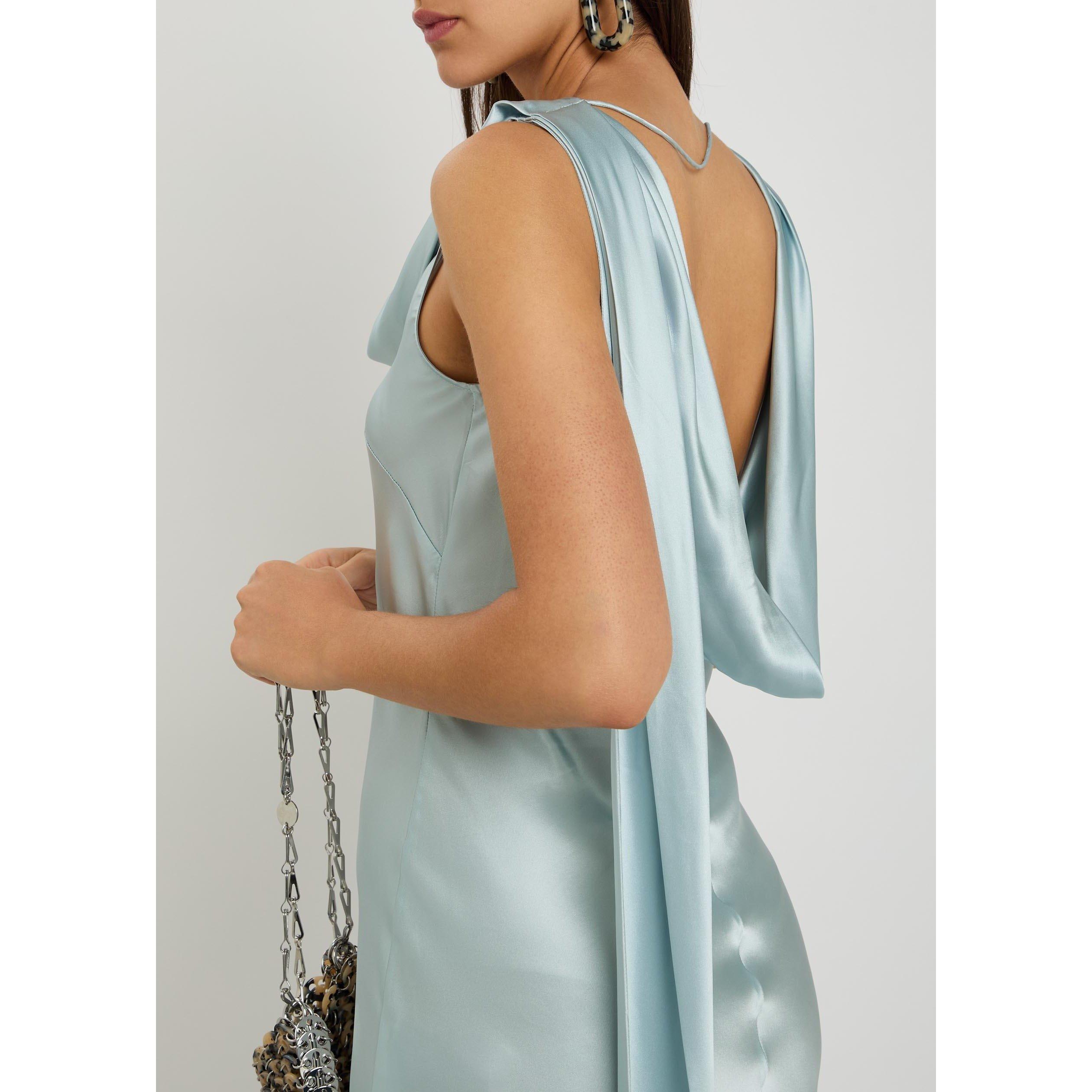 LIGHT BLUE - Acne Studios - SILK DRESS - 4