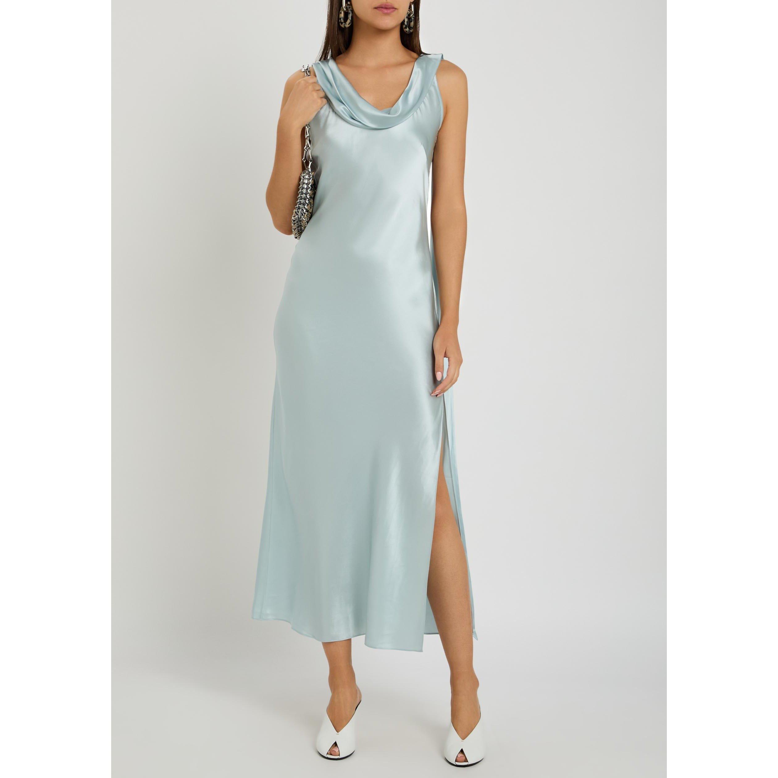 LIGHT BLUE - Acne Studios - SILK DRESS - 5