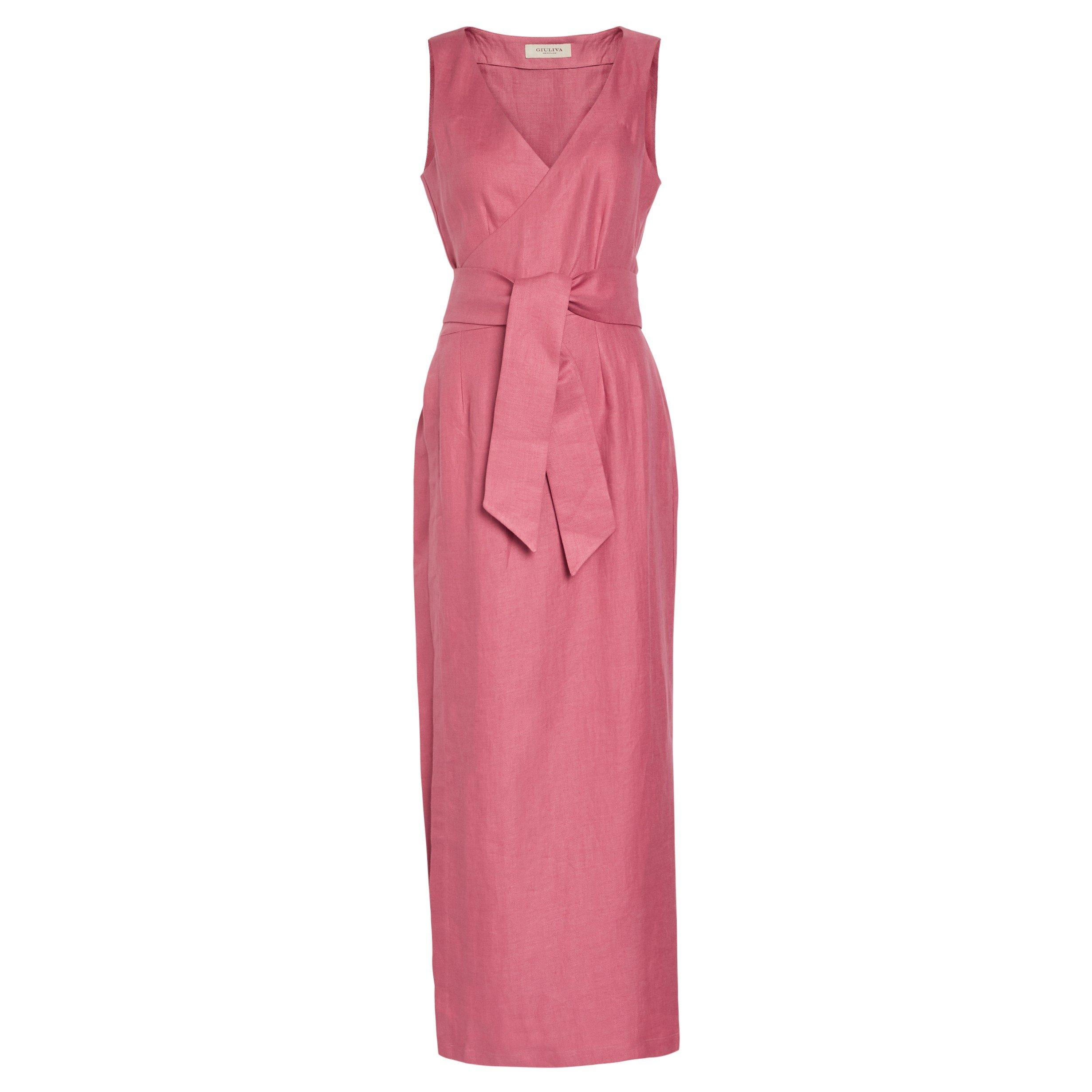 PINK - Giuliva Heritage - THE LYRA DRESS LINEN - 1