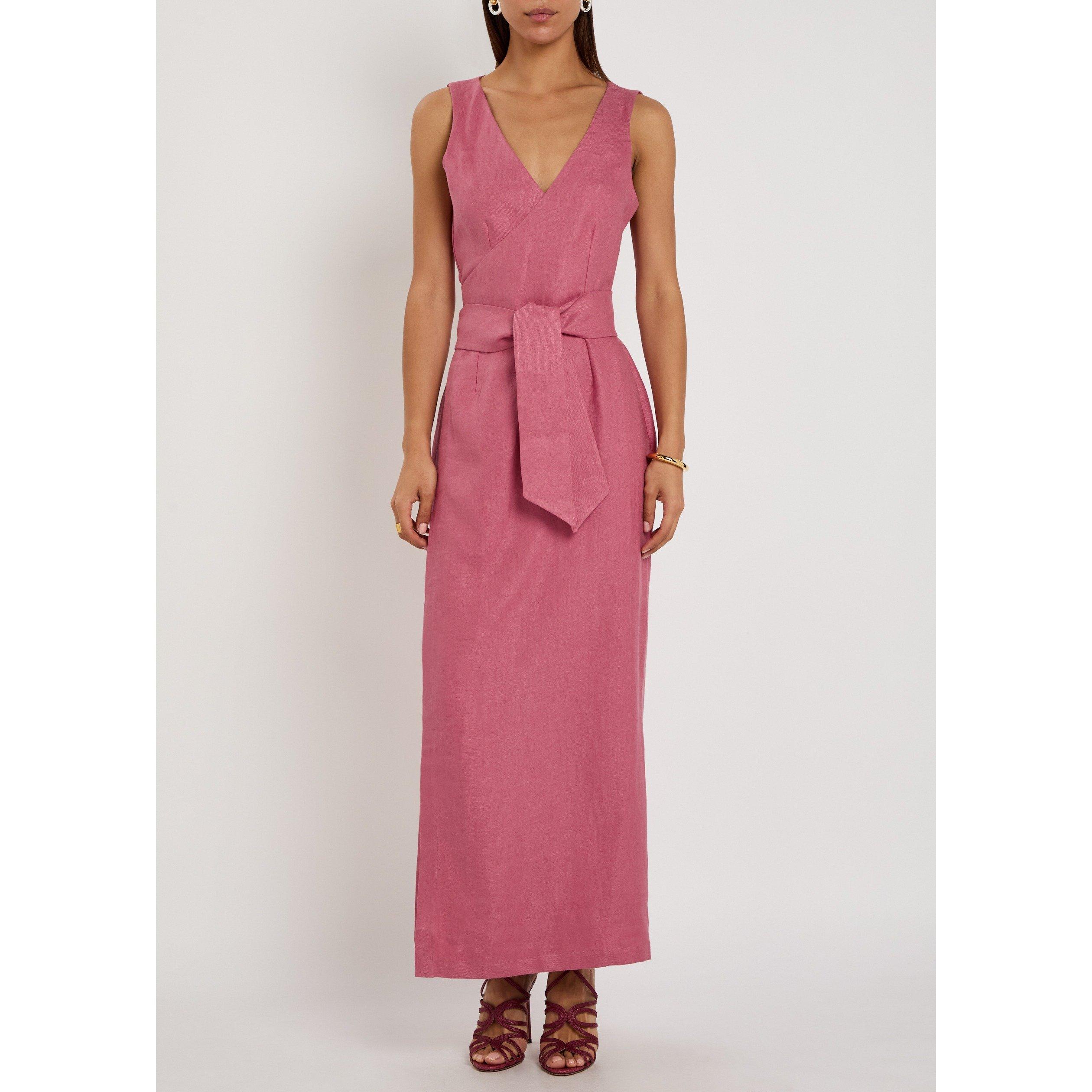 PINK - Giuliva Heritage - THE LYRA DRESS LINEN - 5