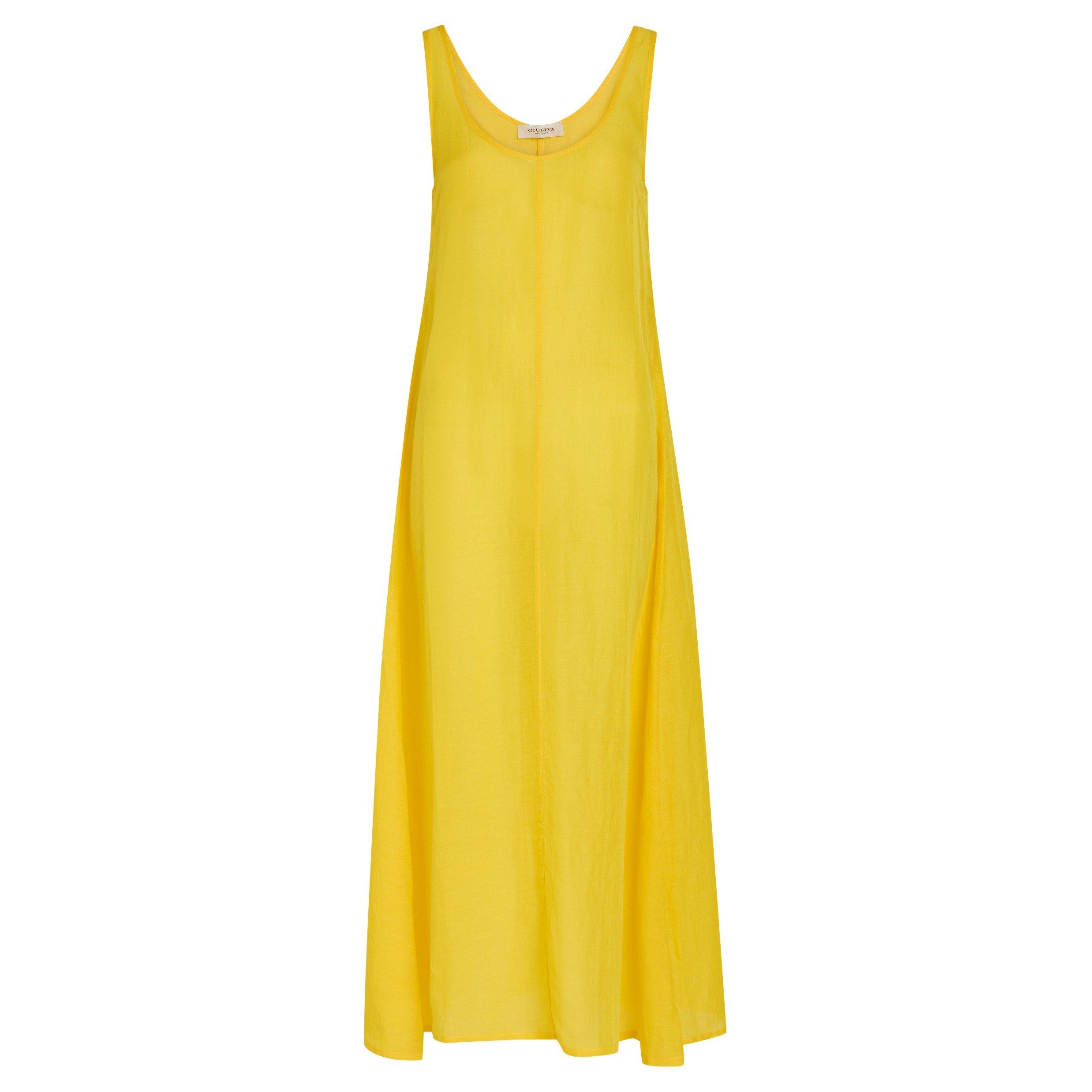 YELLOW - Giuliva Heritage - THE PRISCILLA DRESS LINEN - 1