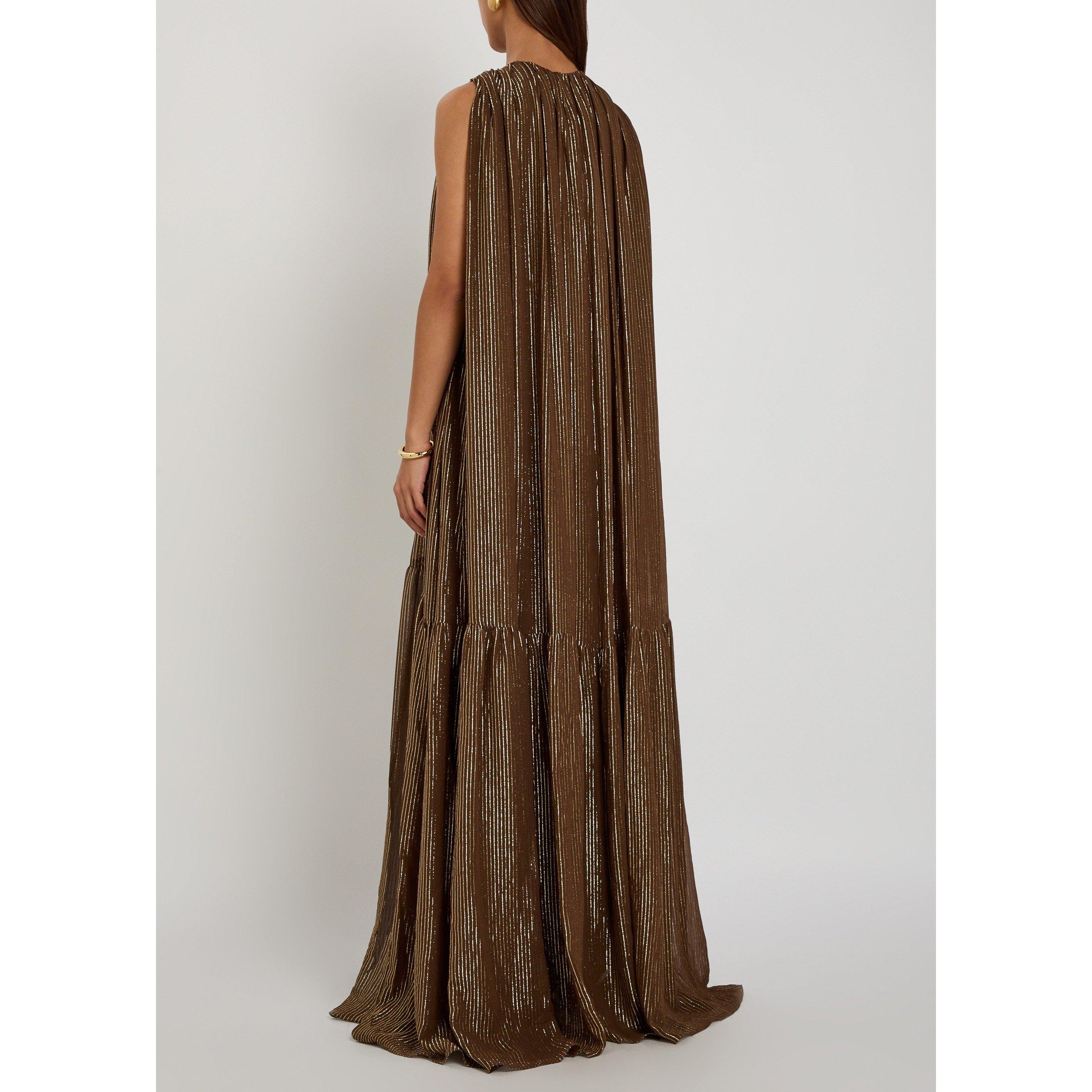 GOLD AND OTHER - Petar Petrov - SEMI-SHEER FULL-LENGTH DRESS - 3