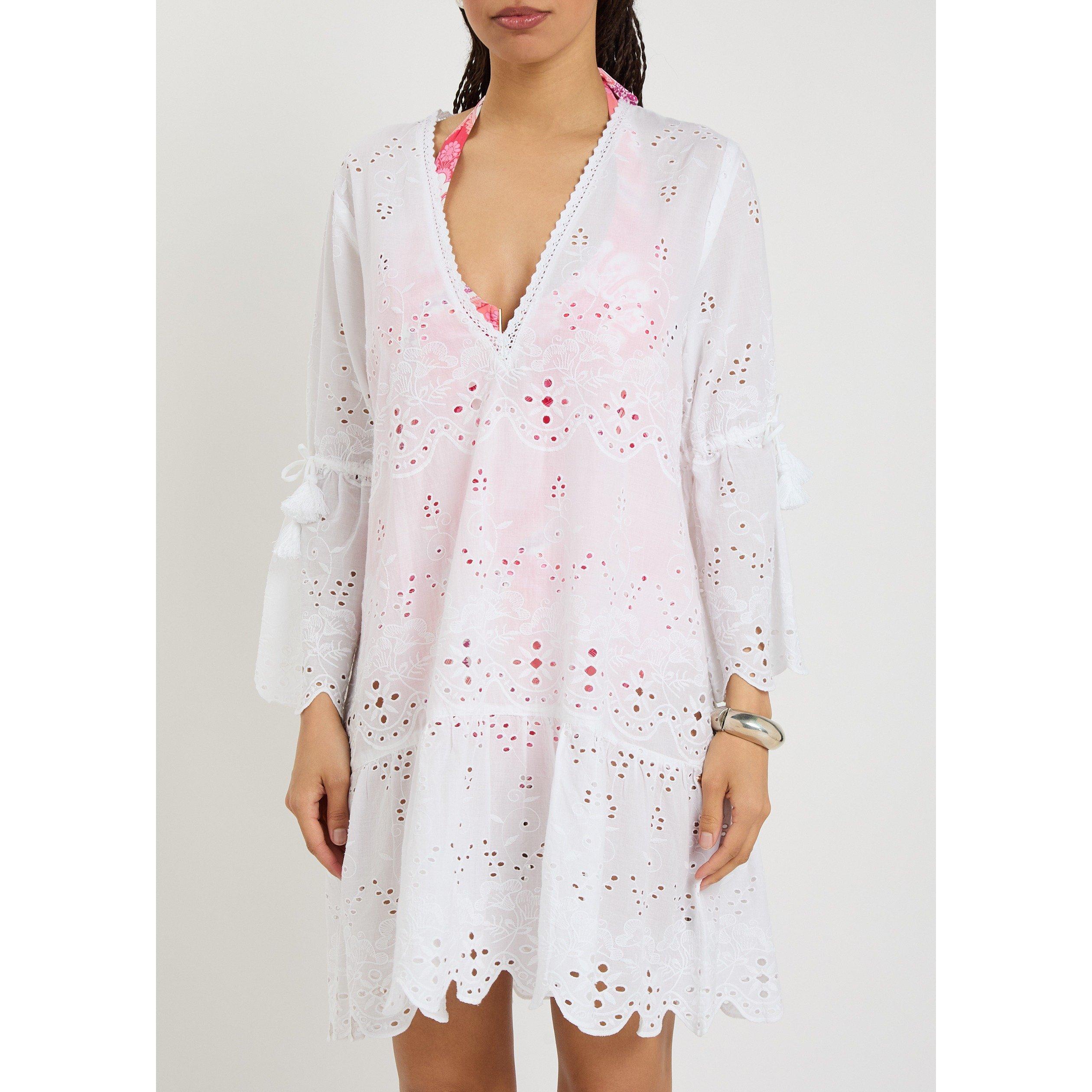 WHITE - Melissa Odabash - Women's May Cotton Mini Dress - 2
