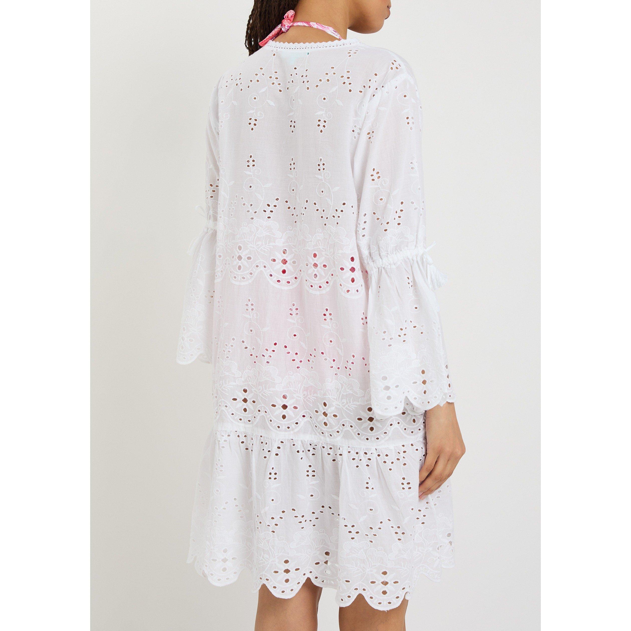 WHITE - Melissa Odabash - Women's May Cotton Mini Dress - 3