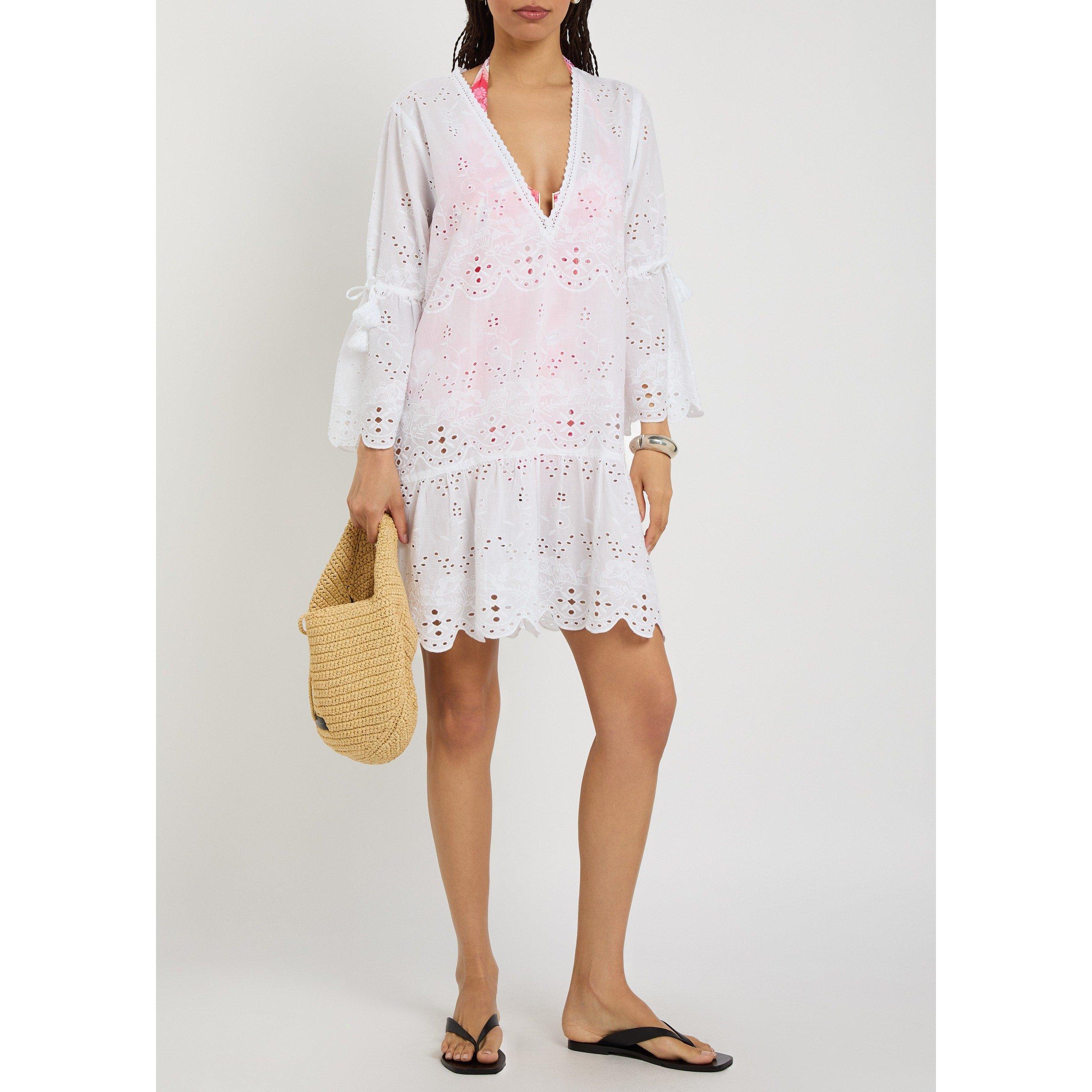 WHITE - Melissa Odabash - Women's May Cotton Mini Dress - 5