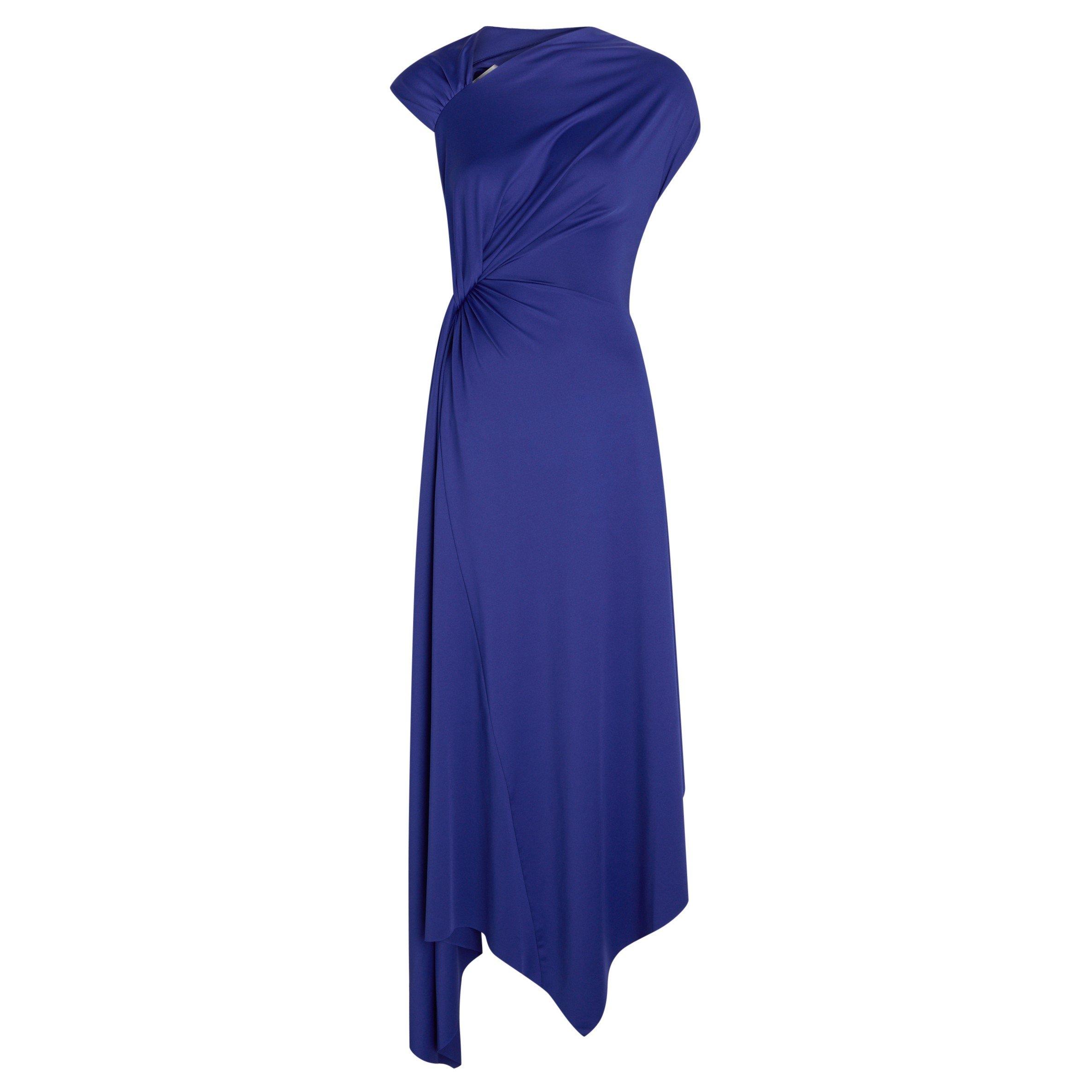 INDIGO - Victoria Beckham - ASYMMETRIC MIDI DRESS