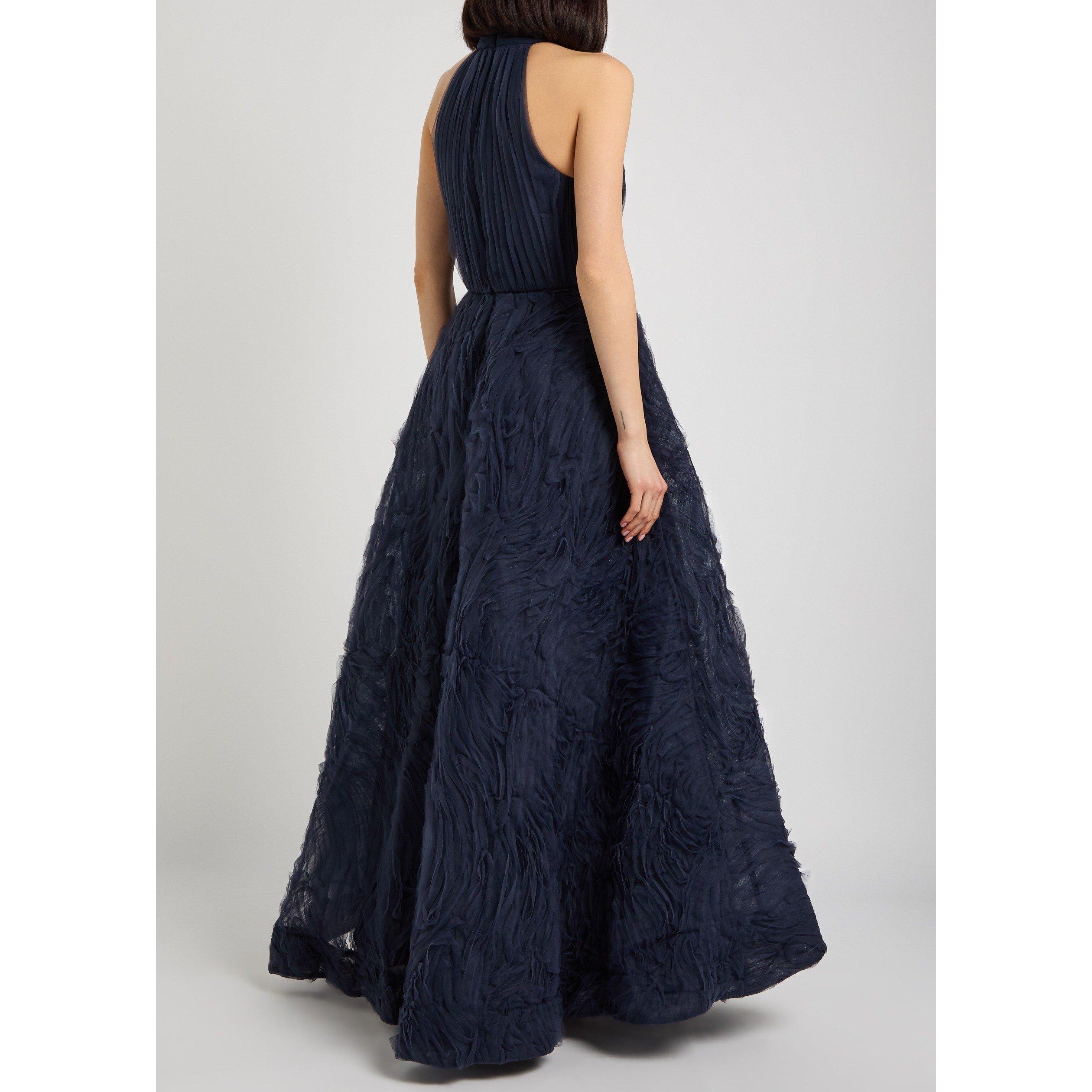 NAVY - Rebecca Vallance - Women's Jasmine Halter Neck Maxi Dress - 3