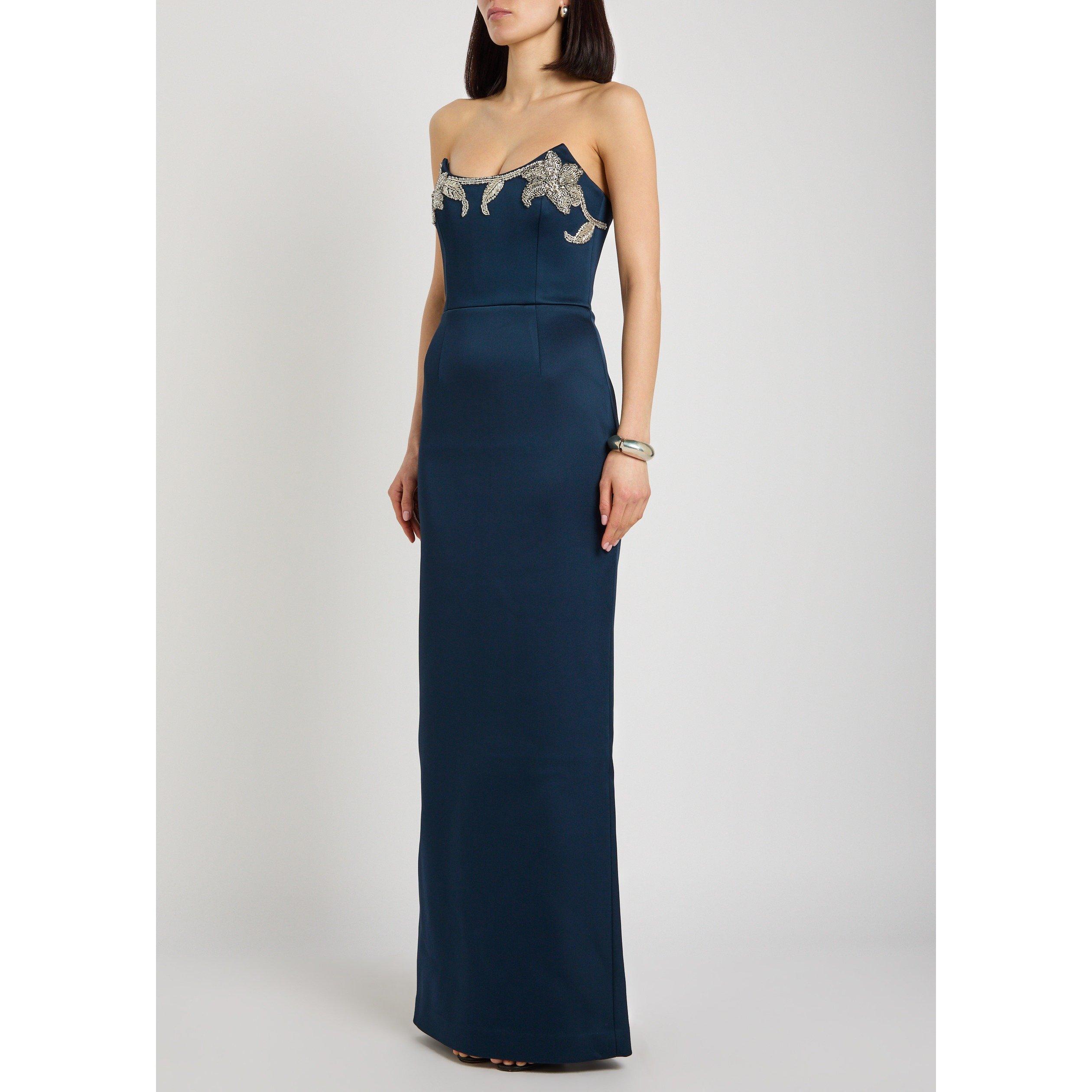 NAVY - Rebecca Vallance - Women's Lessa Strapless Maxi Dress - 2