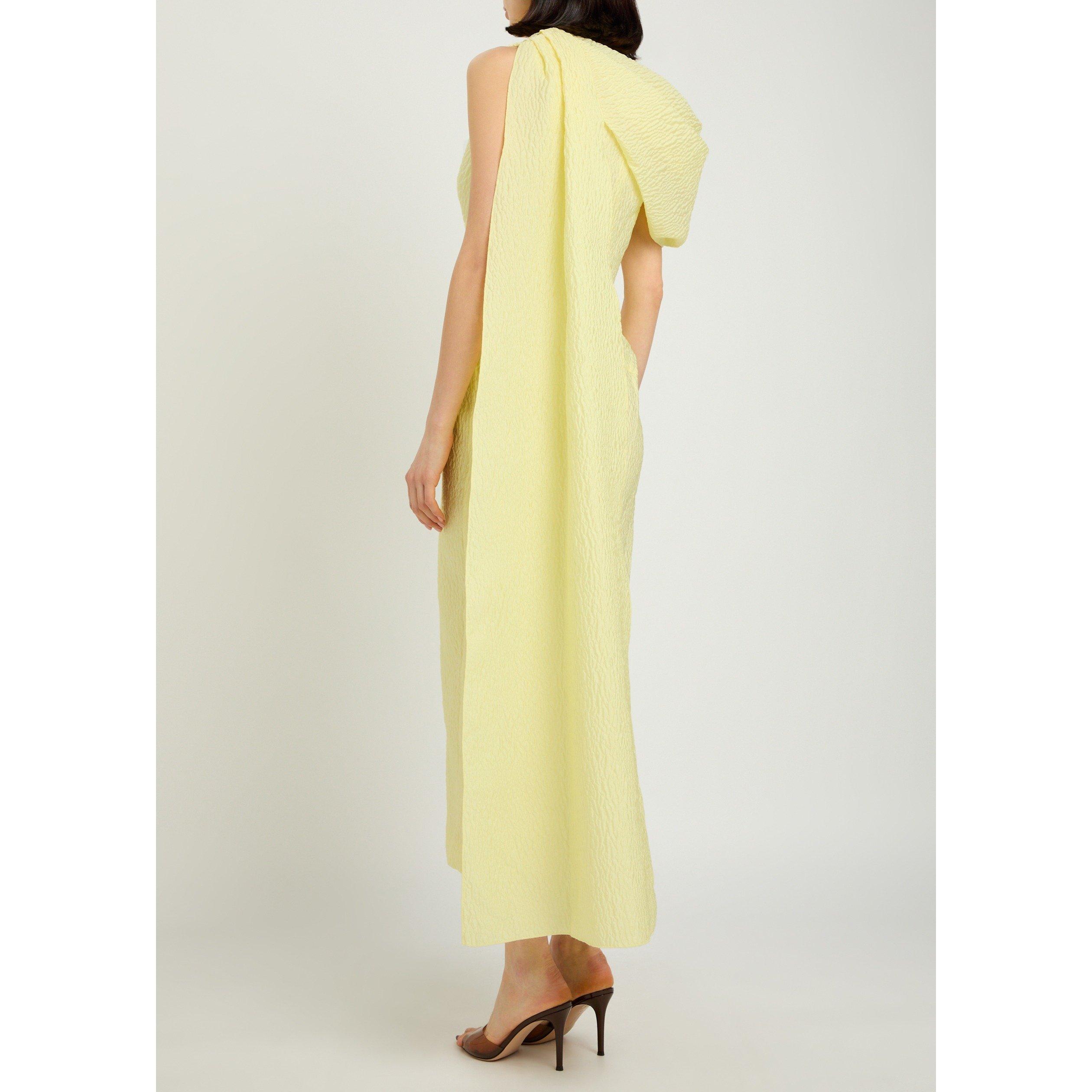 YELLOW LEMON - Roksanda Ilincic - Women's Maite One-Shoulder Maxi Dress - 3