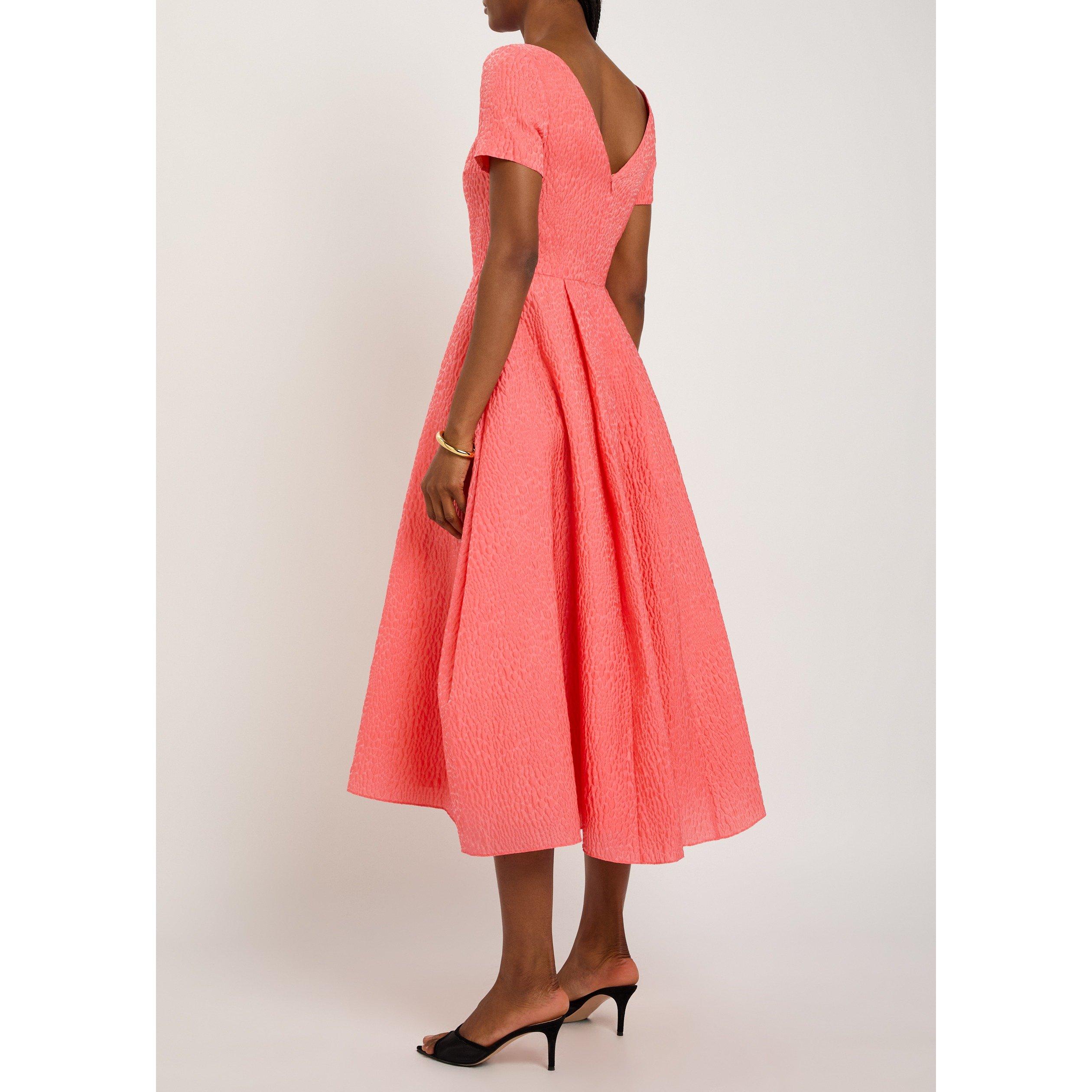 ORANGE - Roksanda Ilincic - Women's Vaela A Line Dress - 3