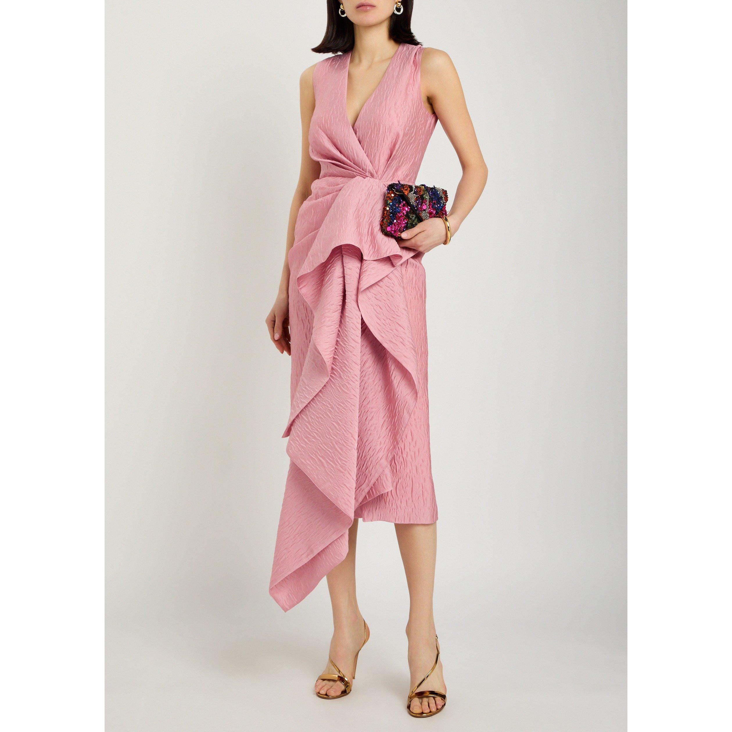 PINK - Roksanda Ilincic - Women's Esra Tea Dress - 5