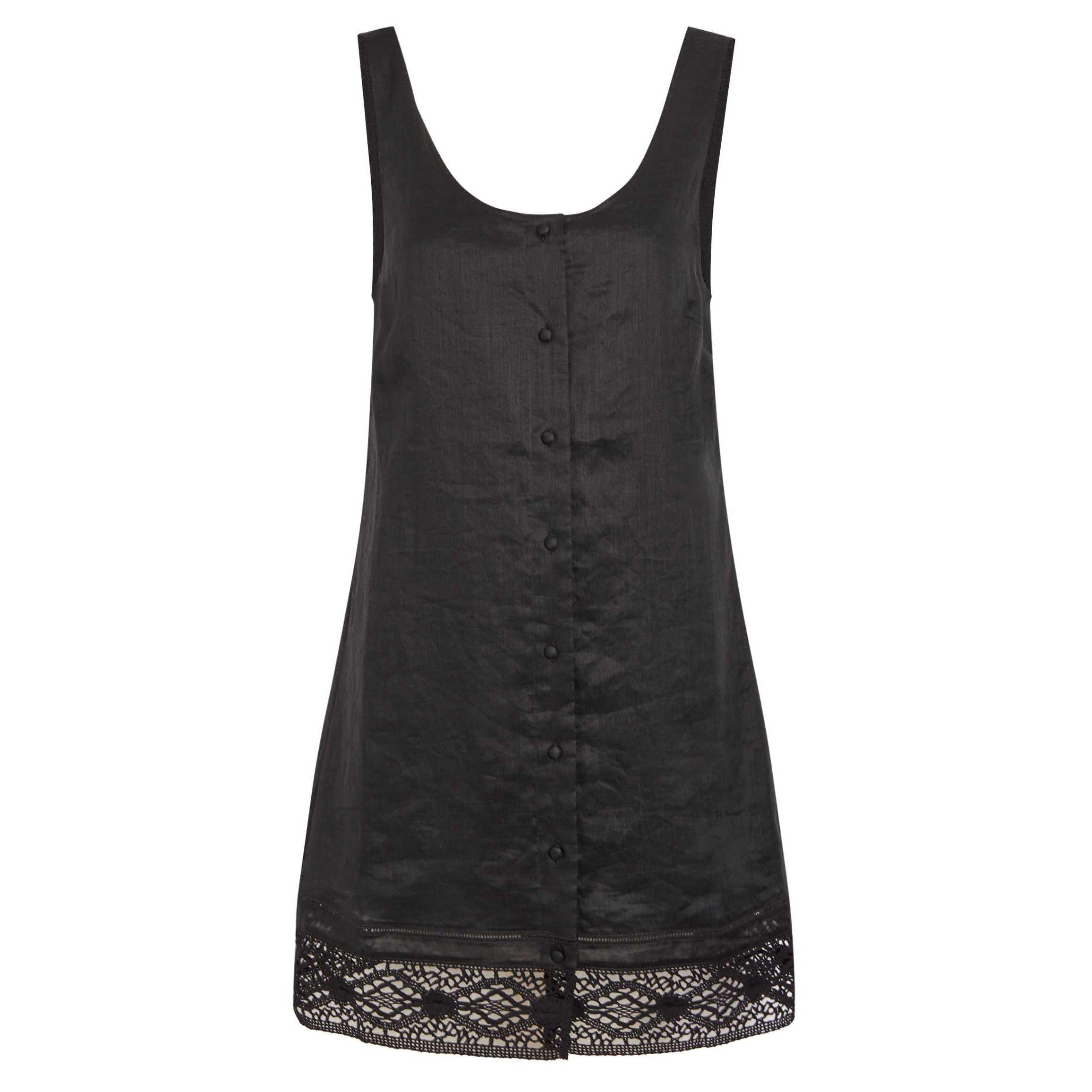 BLACK - Frame Denim - THE HEIRLOOM DRESS