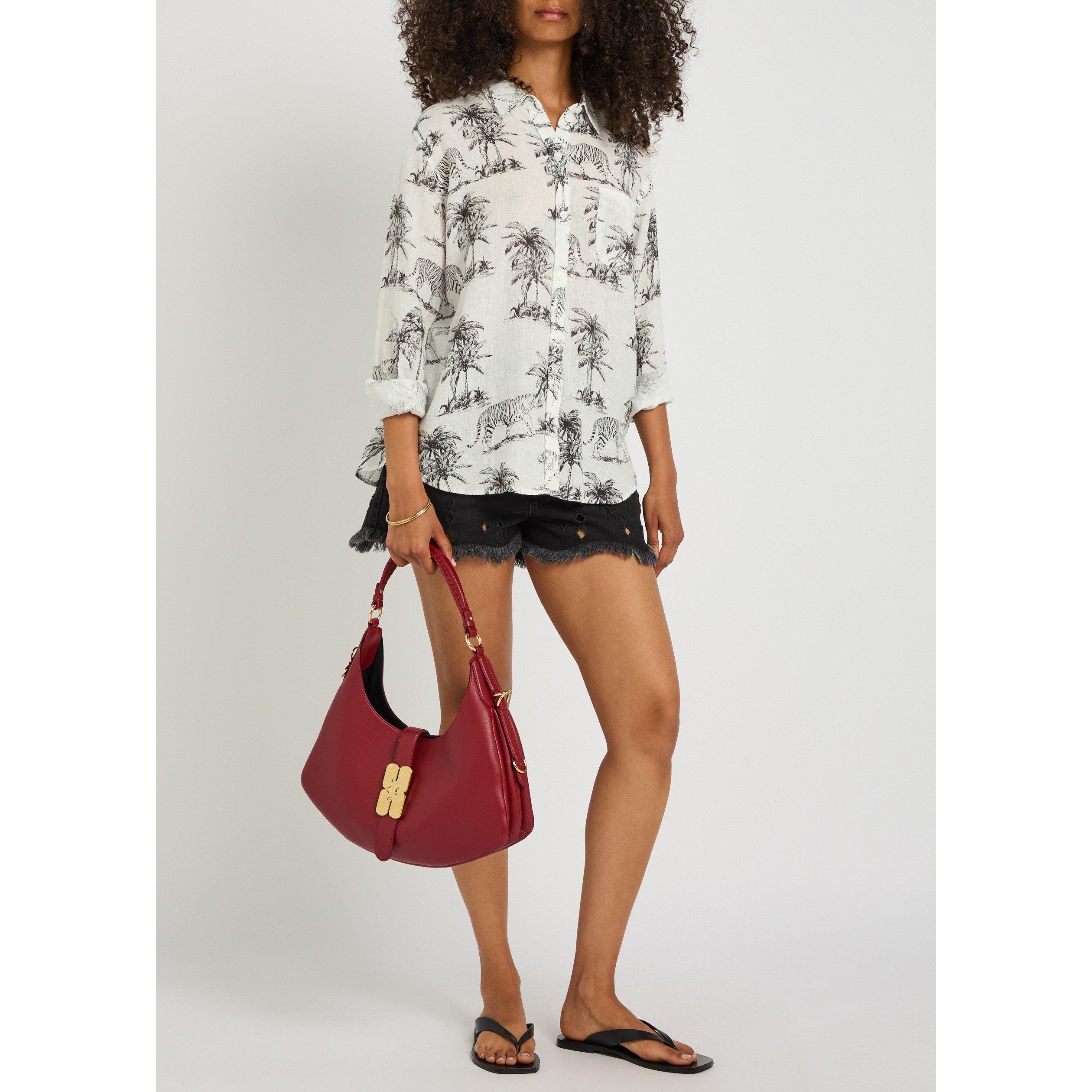 IVORY - Rails - Women's Charli Linen Long-Sleeve Patterned Shirt - 5
