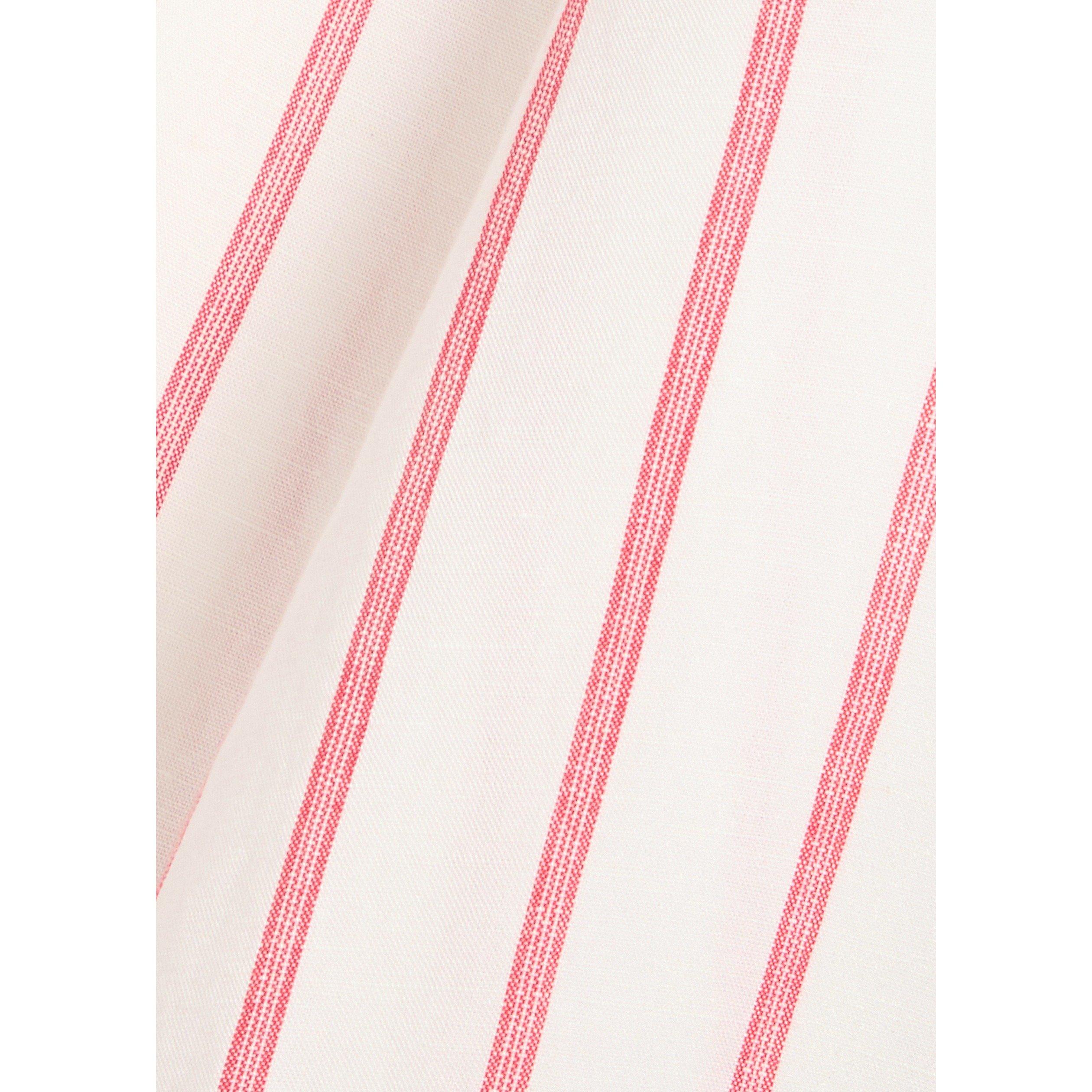 WHITE AND RED - Rails - Women's Knox Linen Striped Long-Sleeve Shirt - 4