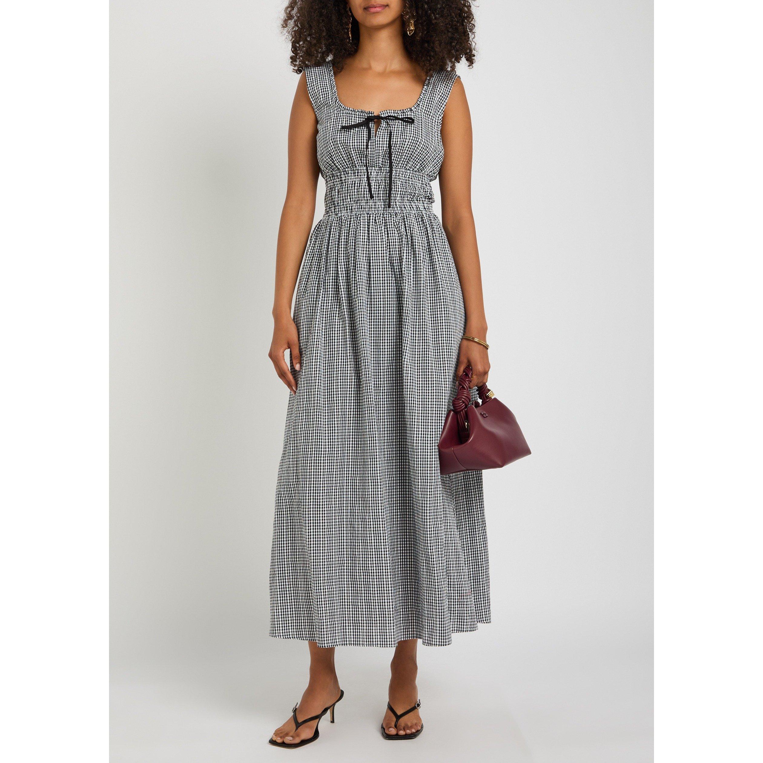 BLACK - Rails - Women's Kenton Gingham Cotton Maxi Dress - 5