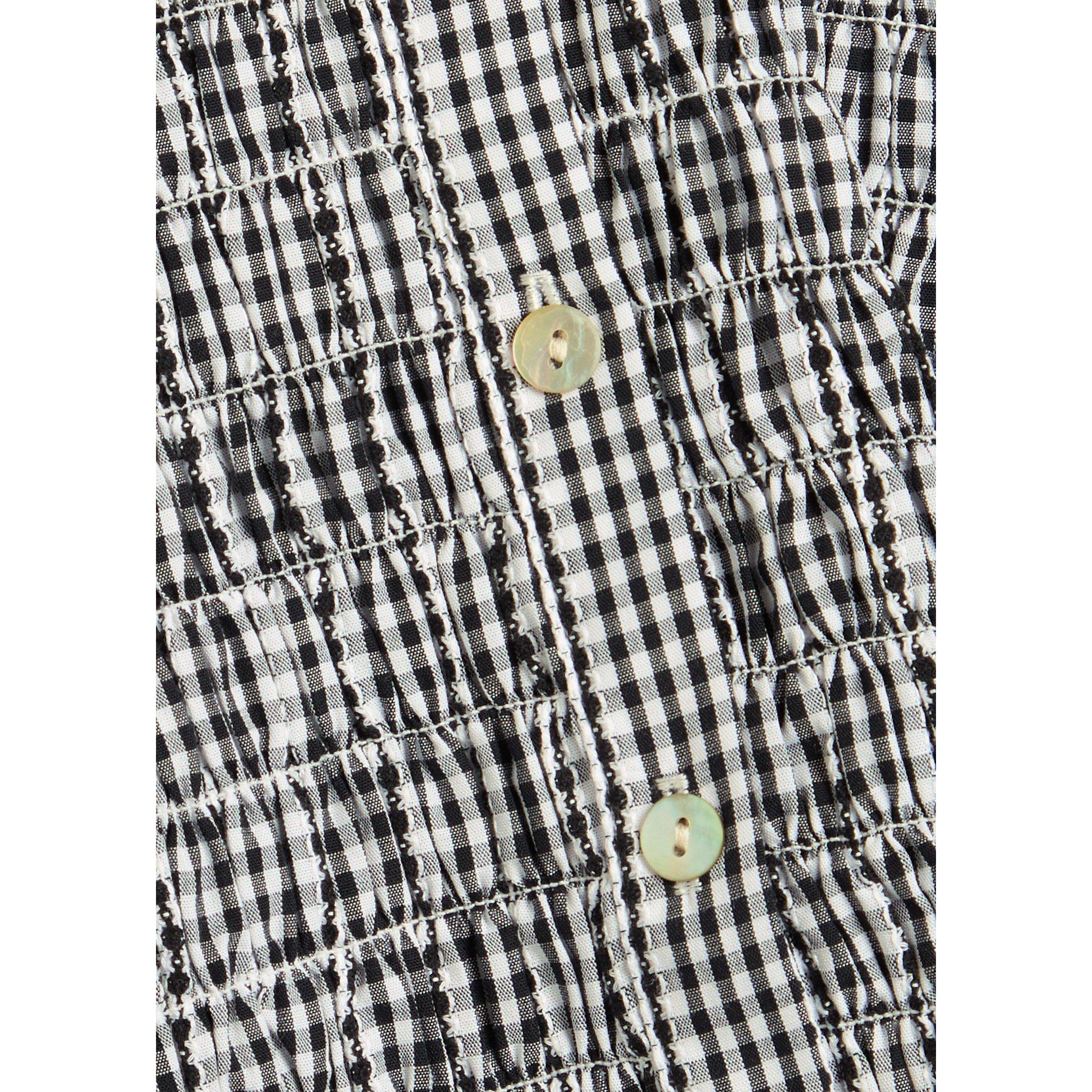 BLACK - Rails - Women's Alton Gingham Cotton Slim-Fit Shirt - 4