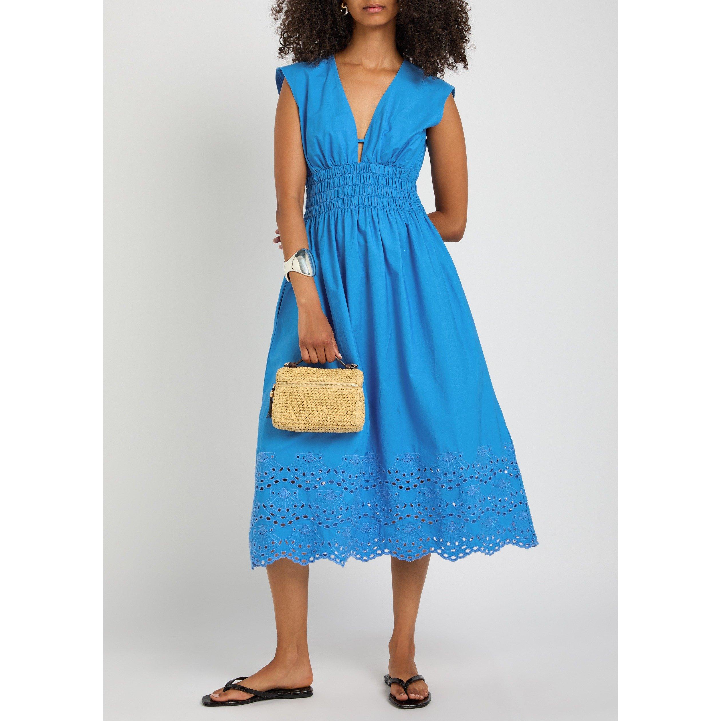 BLUE - Rails - Women's Roxanne Cotton A Line Dress - 5
