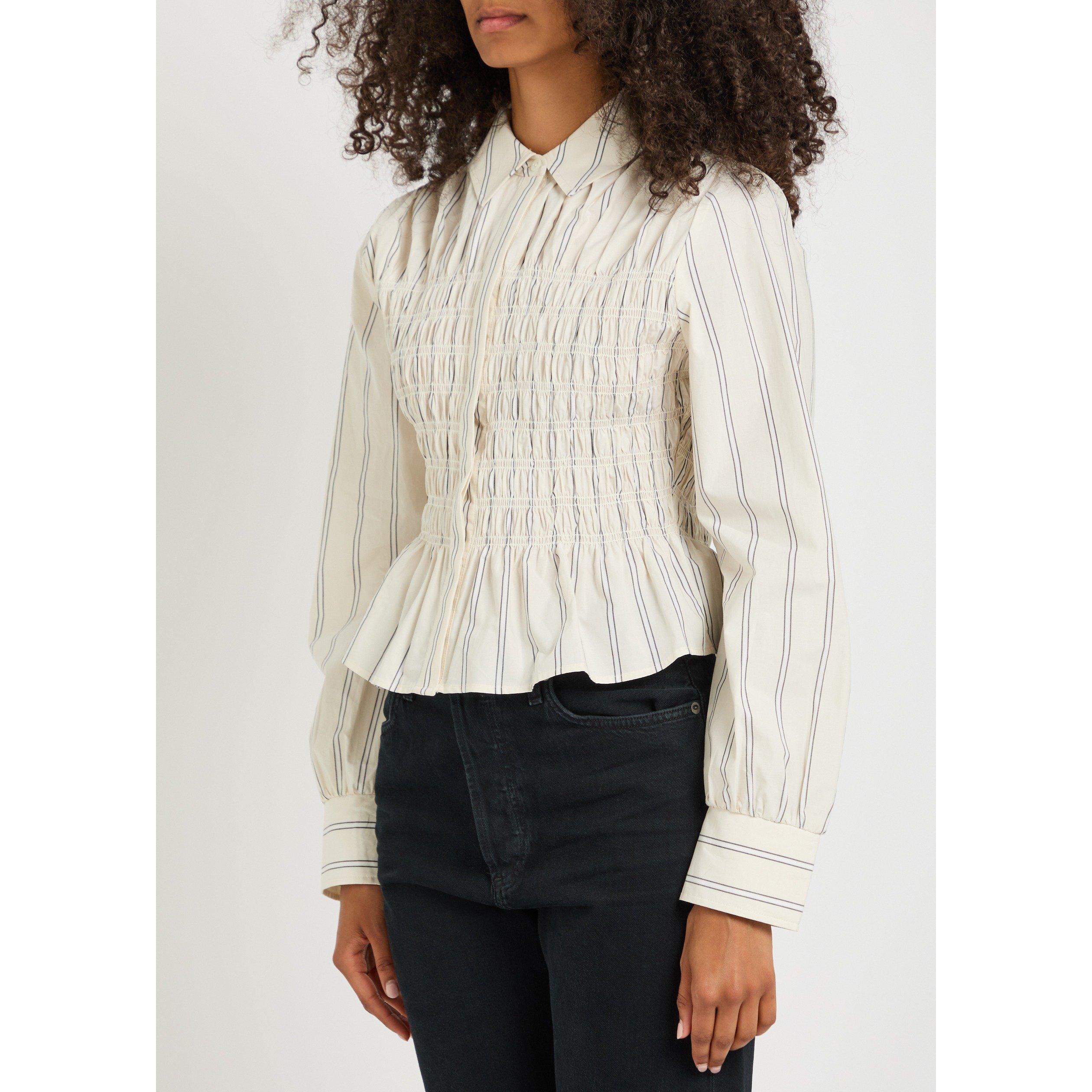 WHITE AND OTHER - Rails - Women's Bradshaw Striped Cotton Long-Sleeve Shirt - 2