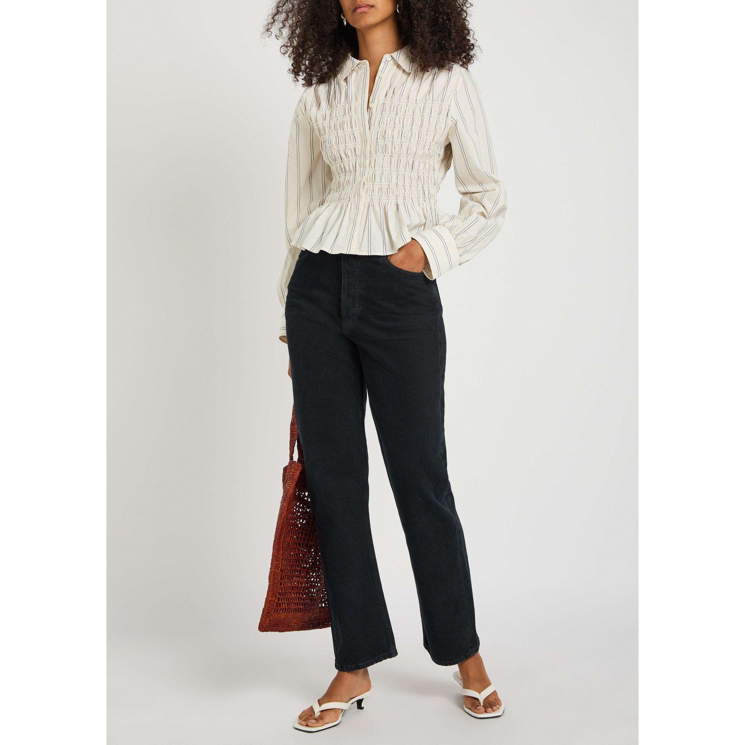 WHITE AND OTHER - Rails - Women's Bradshaw Striped Cotton Long-Sleeve Shirt - 5