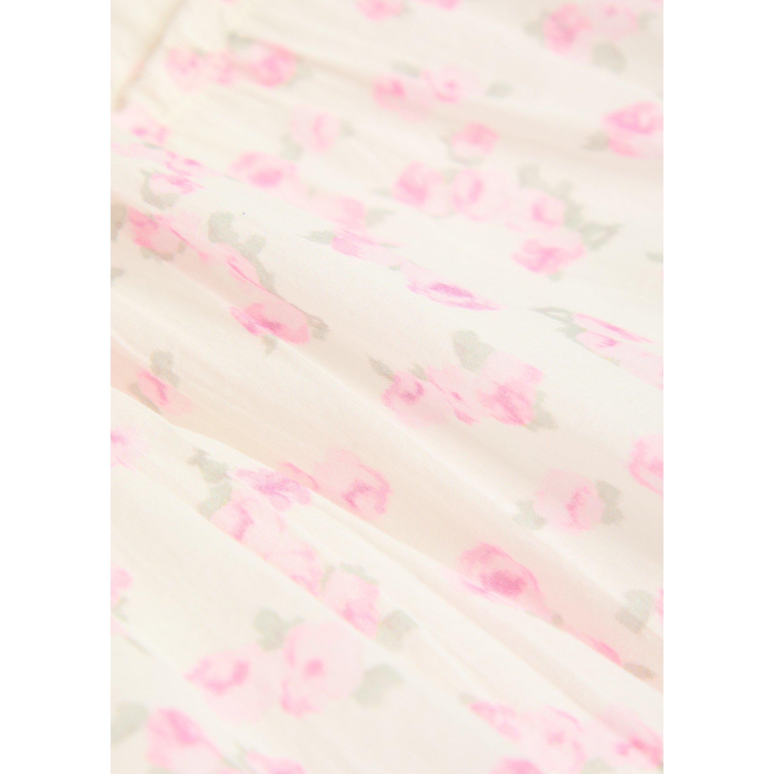 PINK - LoveshackFancy - Women's Chessie Cotton Cap-Sleeve Maxi Dress - 4