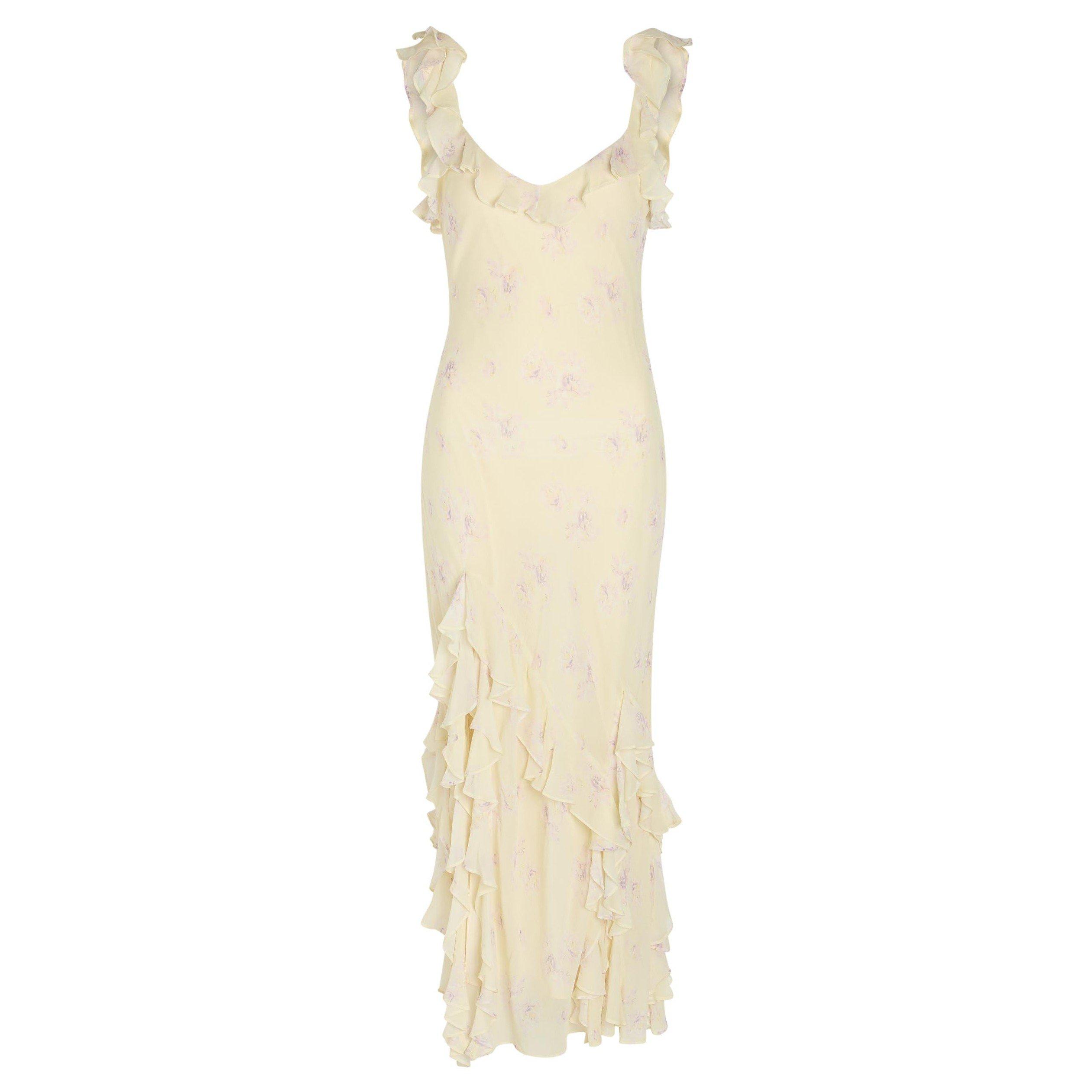 YELLOW - LoveshackFancy - Women's Roseline Rayon Maxi Dress - 1