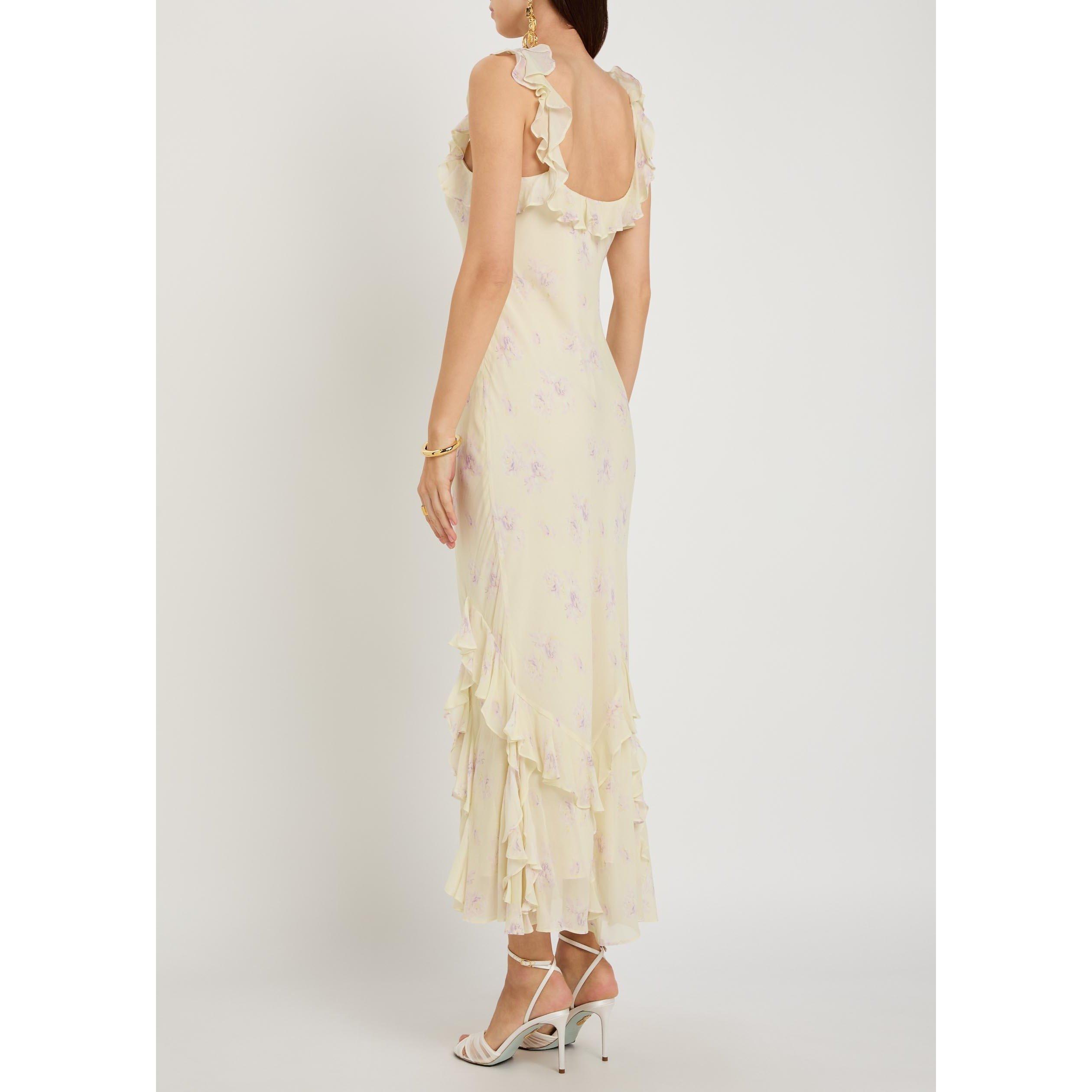 YELLOW - LoveshackFancy - Women's Roseline Rayon Maxi Dress - 3