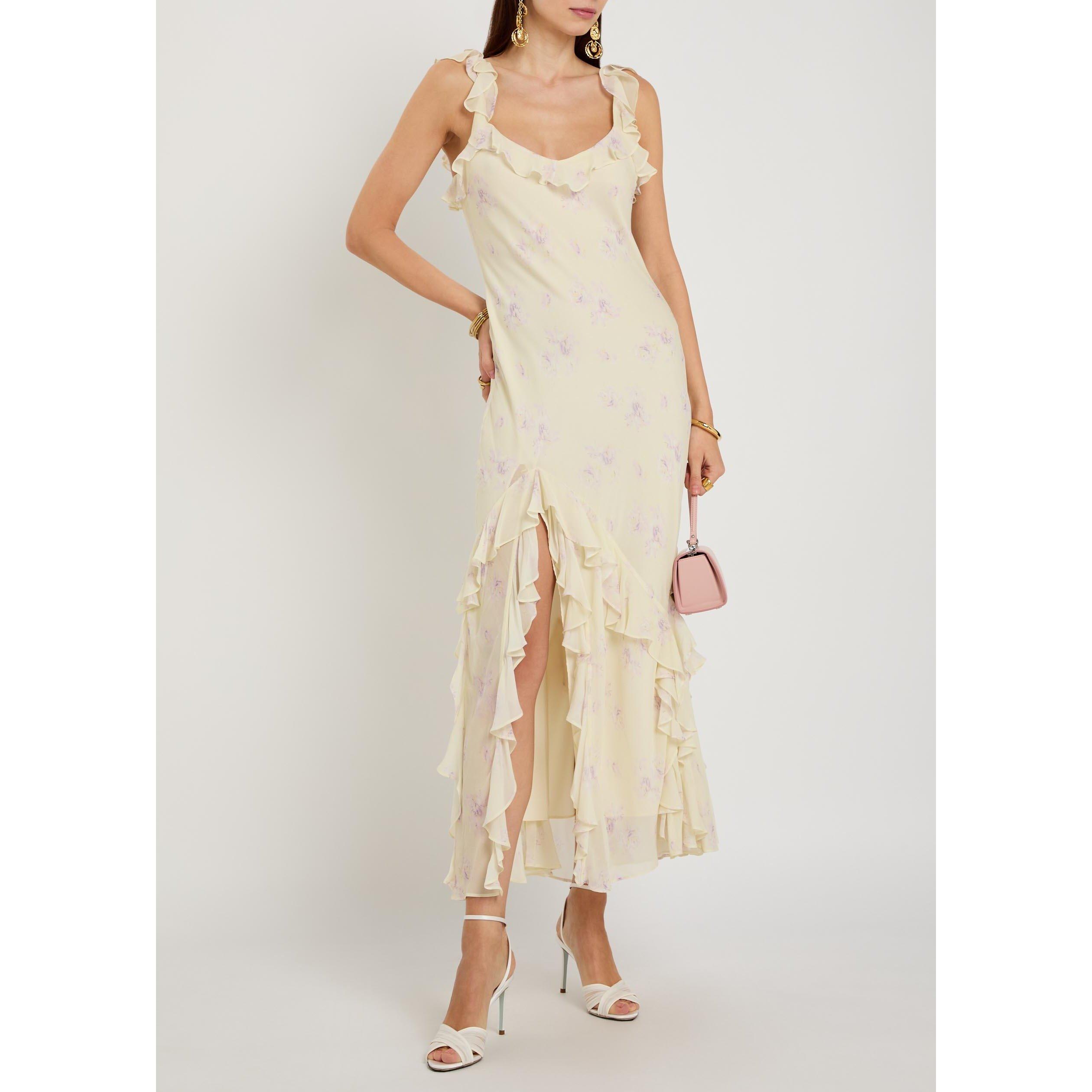 YELLOW - LoveshackFancy - Women's Roseline Rayon Maxi Dress - 5