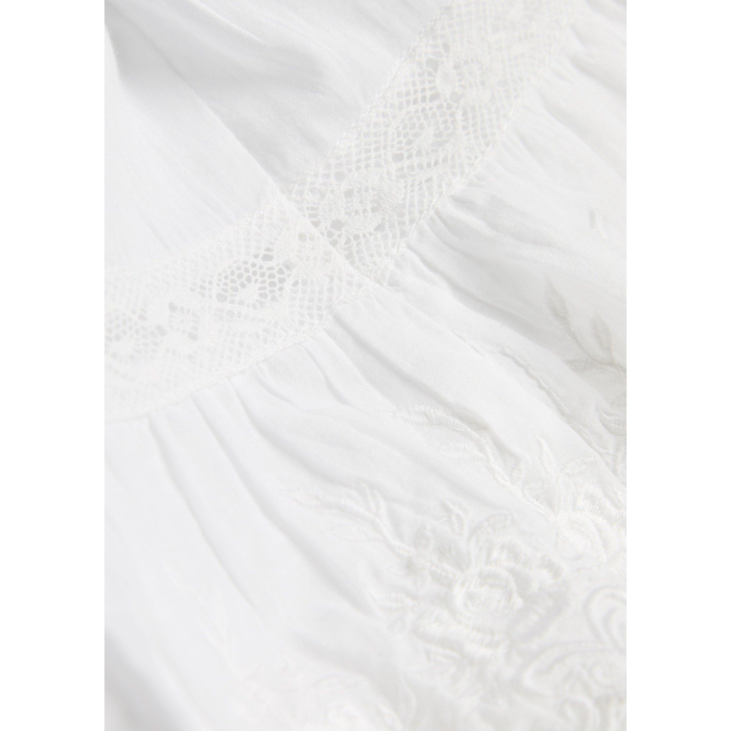 WHITE - LoveshackFancy - Women's Zuri Floral Cotton Mini Dress - 4
